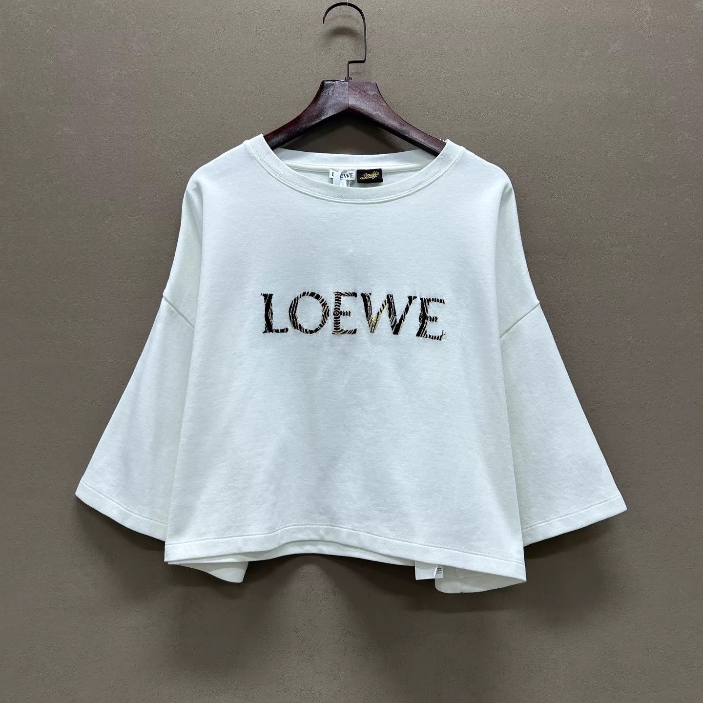 Loewe Loewe 24ss white embroidered logo short-sleeve M mint Size M / US 6-8 / IT 42-44 - 1 Thumbnail