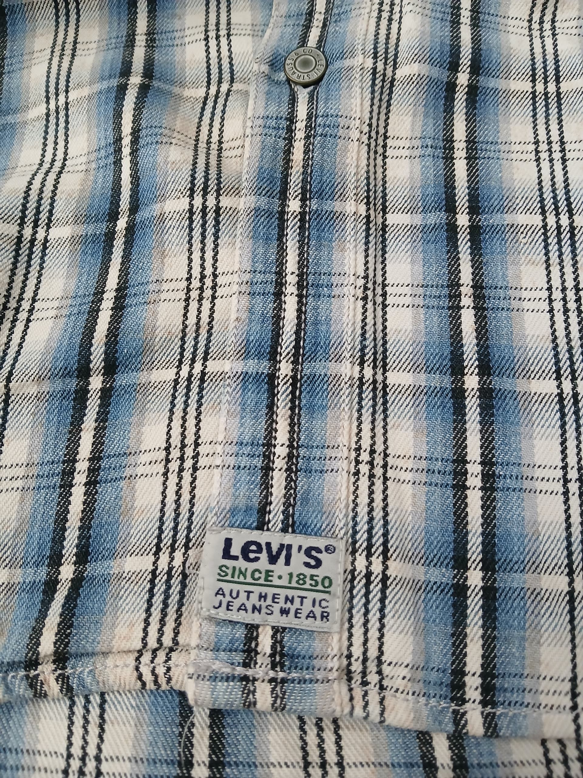 Levi's Vintage Clothing Vintage Levis Plaid Shirt Long Sleeve Full Button Up Size US XL / EU 56 / 4 - 5 Thumbnail