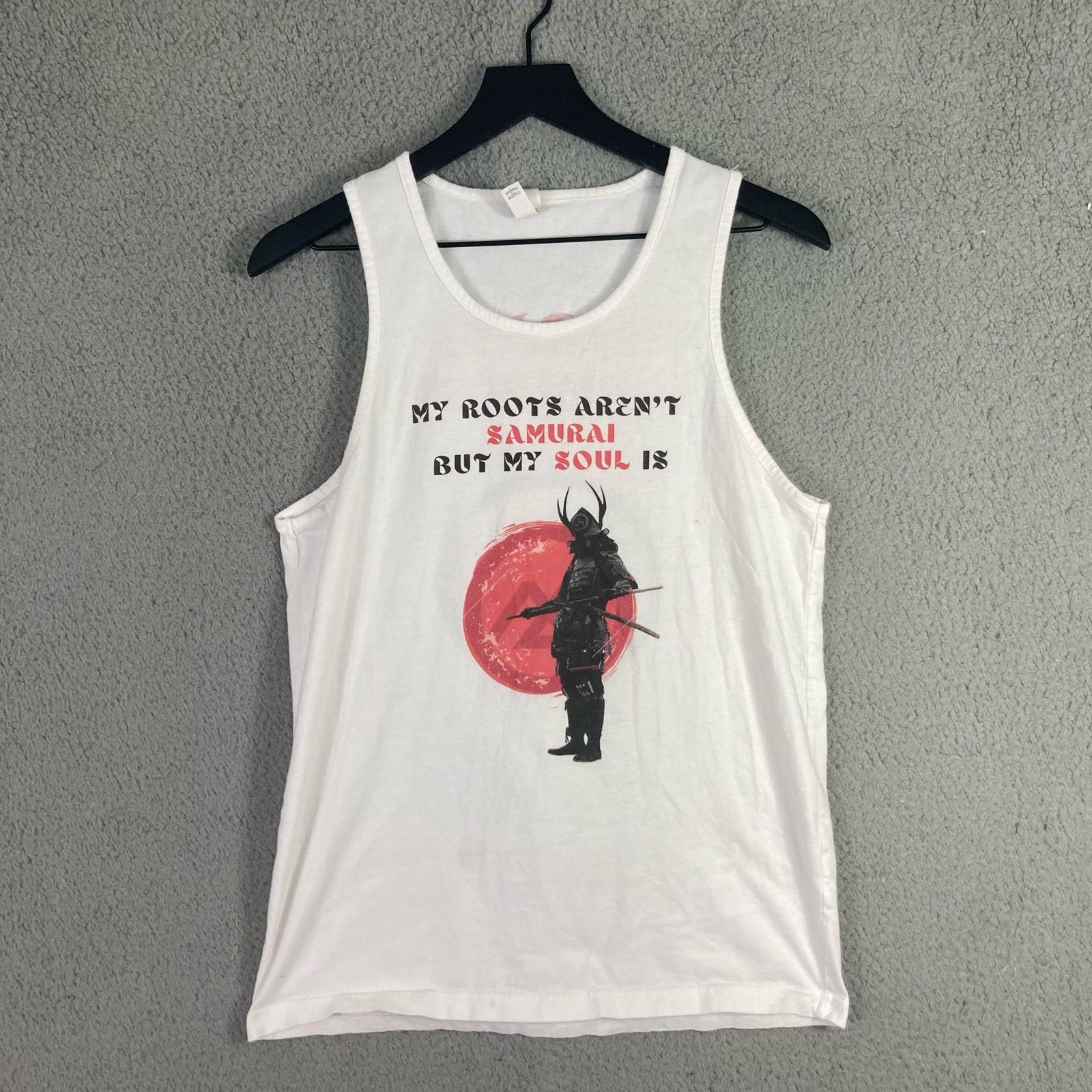 Next Level Apparel Meraki Samurai Tank Shirt Men's M Graphic Tee Casual Fashion Size US M / EU 48-50 / 2 - 4 Thumbnail