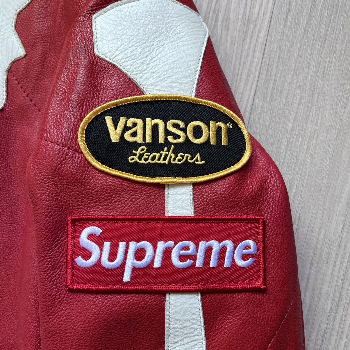Supreme Vanson FW17 Leather Bones Jacket