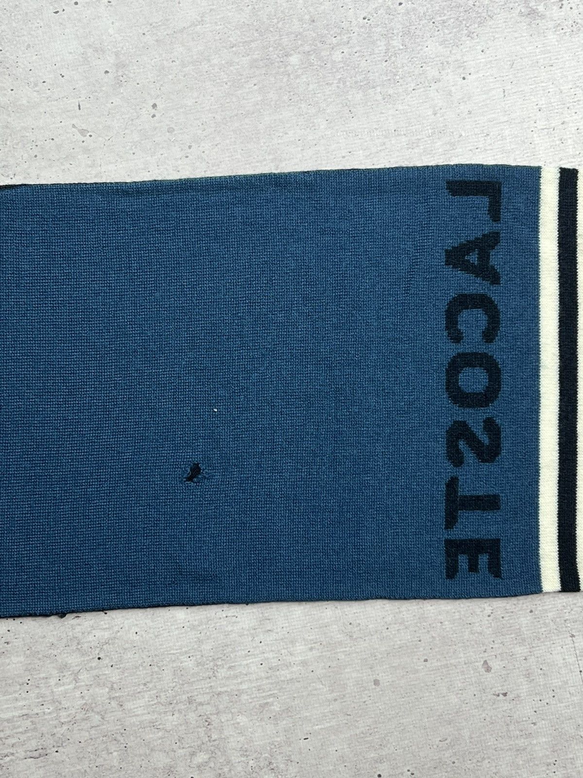 Lacoste × Vintage Vintage Lacoste Laine Wool Scarf Size ONE SIZE - 9 Thumbnail