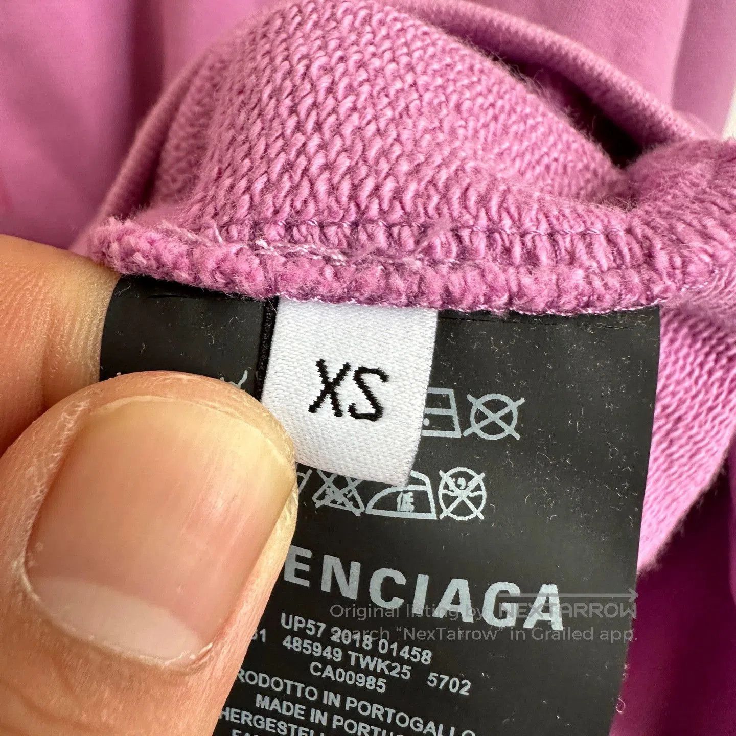 Balenciaga Balenciaga Pink Logo Sweatshirt XS. Size US XS / EU 42 / 0 - 5 Thumbnail