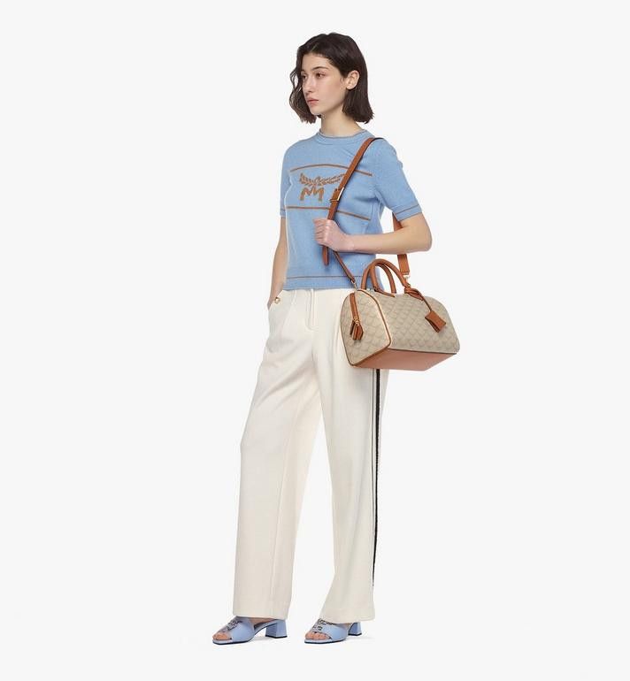 MCM o1mt1gz0725 Size: OS / Boston Medium Bag in Beige Size ONE SIZE - 2 Thumbnail