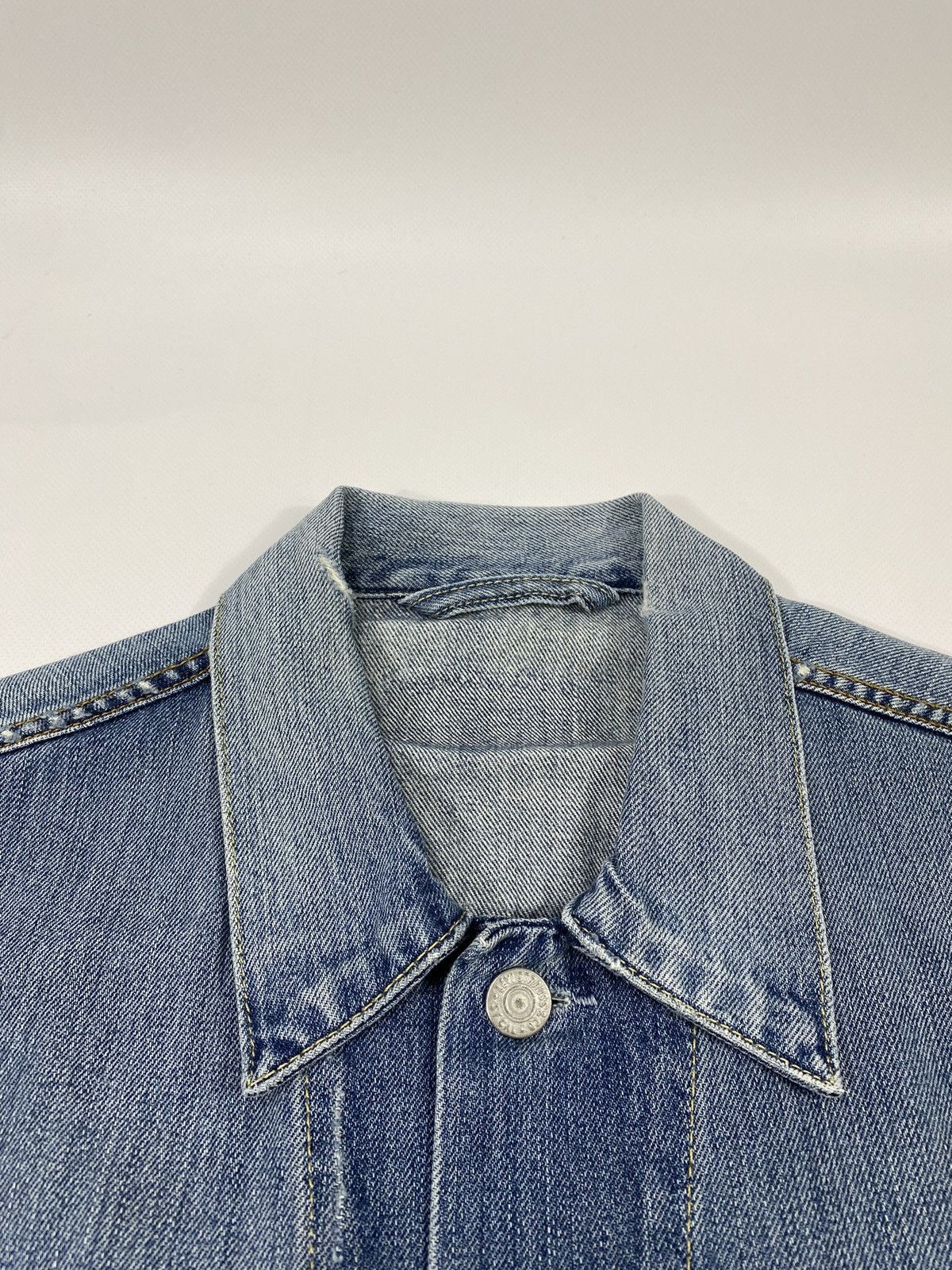 Levi's 🔥LASTDROP🔥 Levis Distressed Style Denim Jeans Trucker Jacket Size US L / EU 52-54 / 3 - 9 Thumbnail