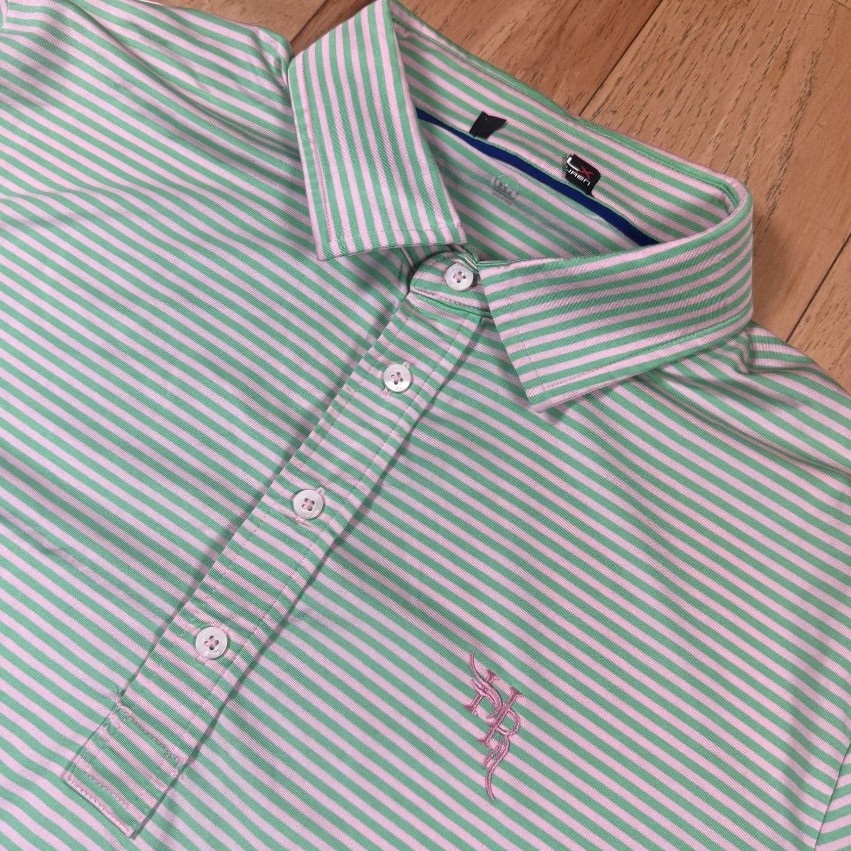 Ralph Lauren Polo Ralph Lauren RLX Golf Shirt Mens L Short Sleeve Striped Multicolor Polo Golf RLX Mens Size US L / EU 52-54 / 3 - 2 Thumbnail