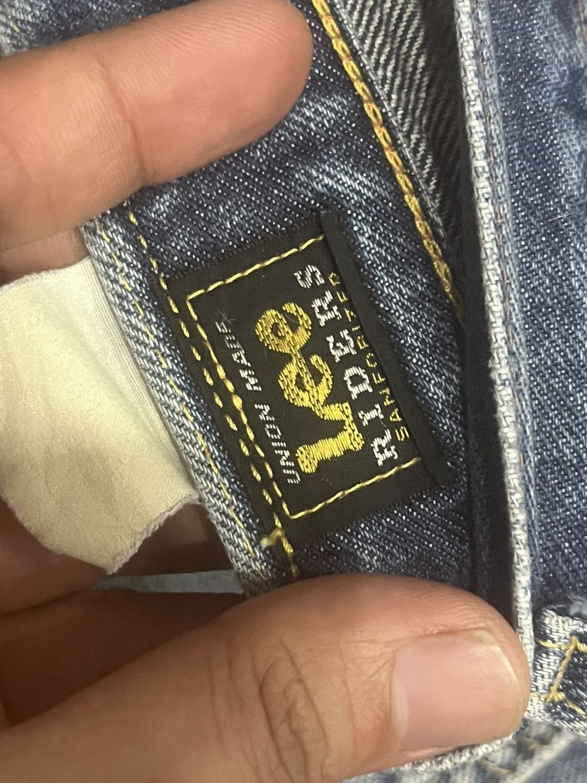 Vintage Vintage Lee Rider Union Made Sanforized Half Selvedge Jeans Size US 34 / EU 50 - 20 Thumbnail
