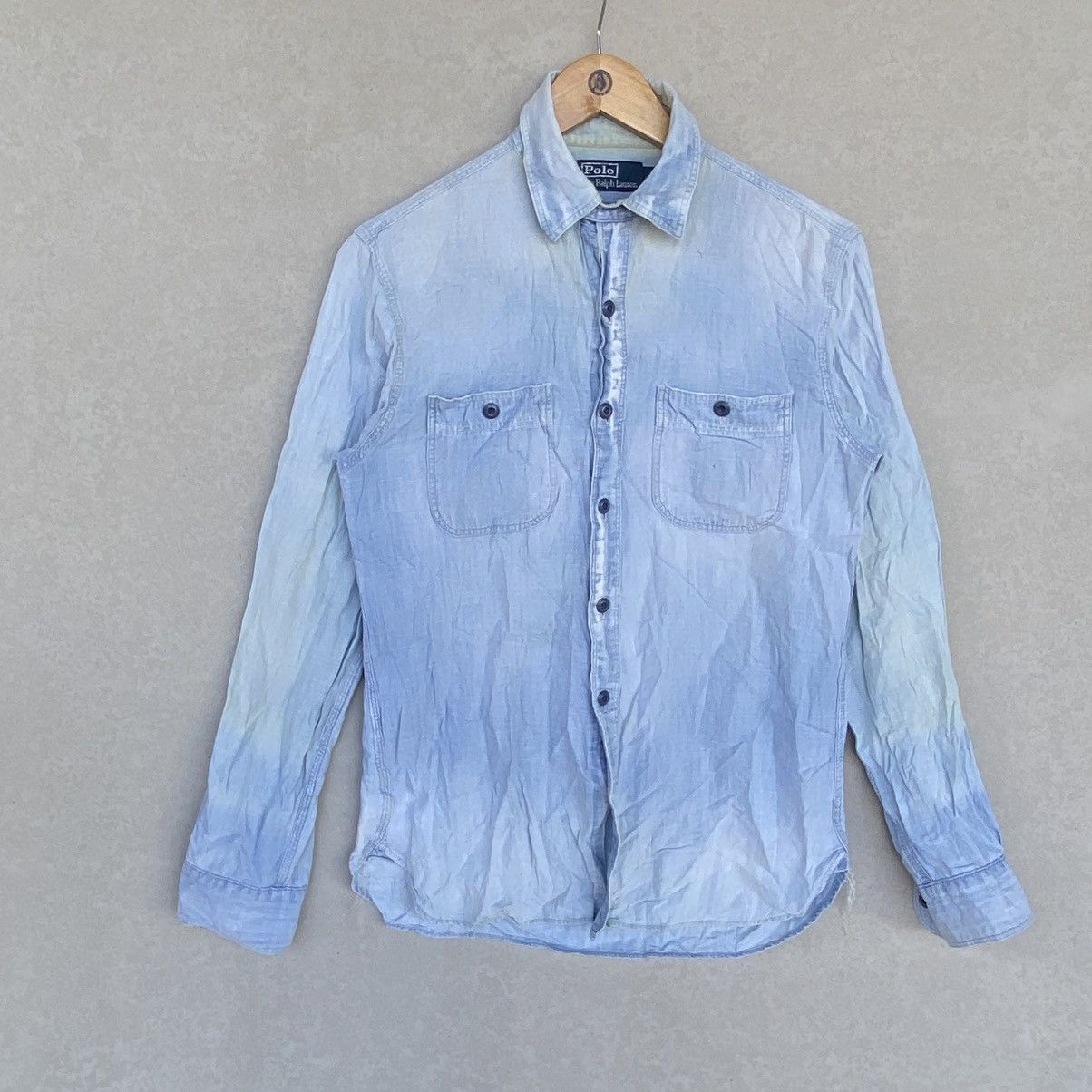 Other Vintage Polo BY Ralph Lauren With Long Sleeve Shirt Blue Size US XS / EU 42 / 0 - 1 Thumbnail