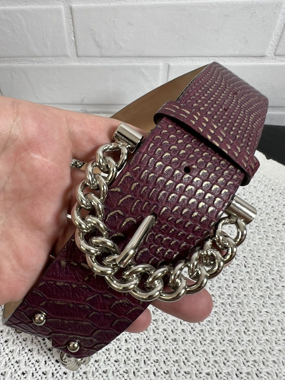 Dolce & Gabbana Dolce & Gabbana Women's Belt Leather Metal Size ONE SIZE - 2 Thumbnail