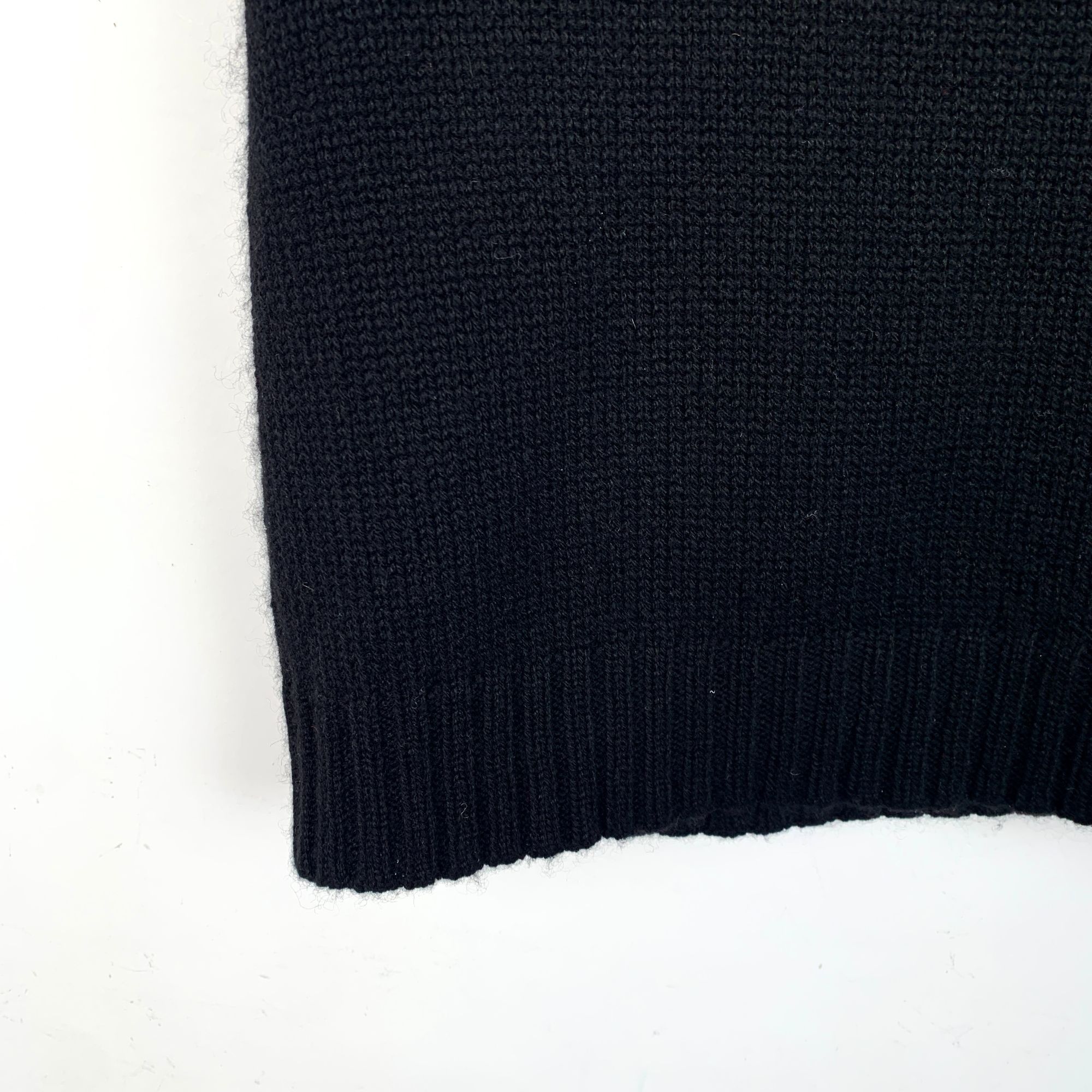Dior Christian Dior Black Knit Ruffle Sleeve Sweater Top With Sta Size XXS / US 00 / IT 34 - 5 Thumbnail