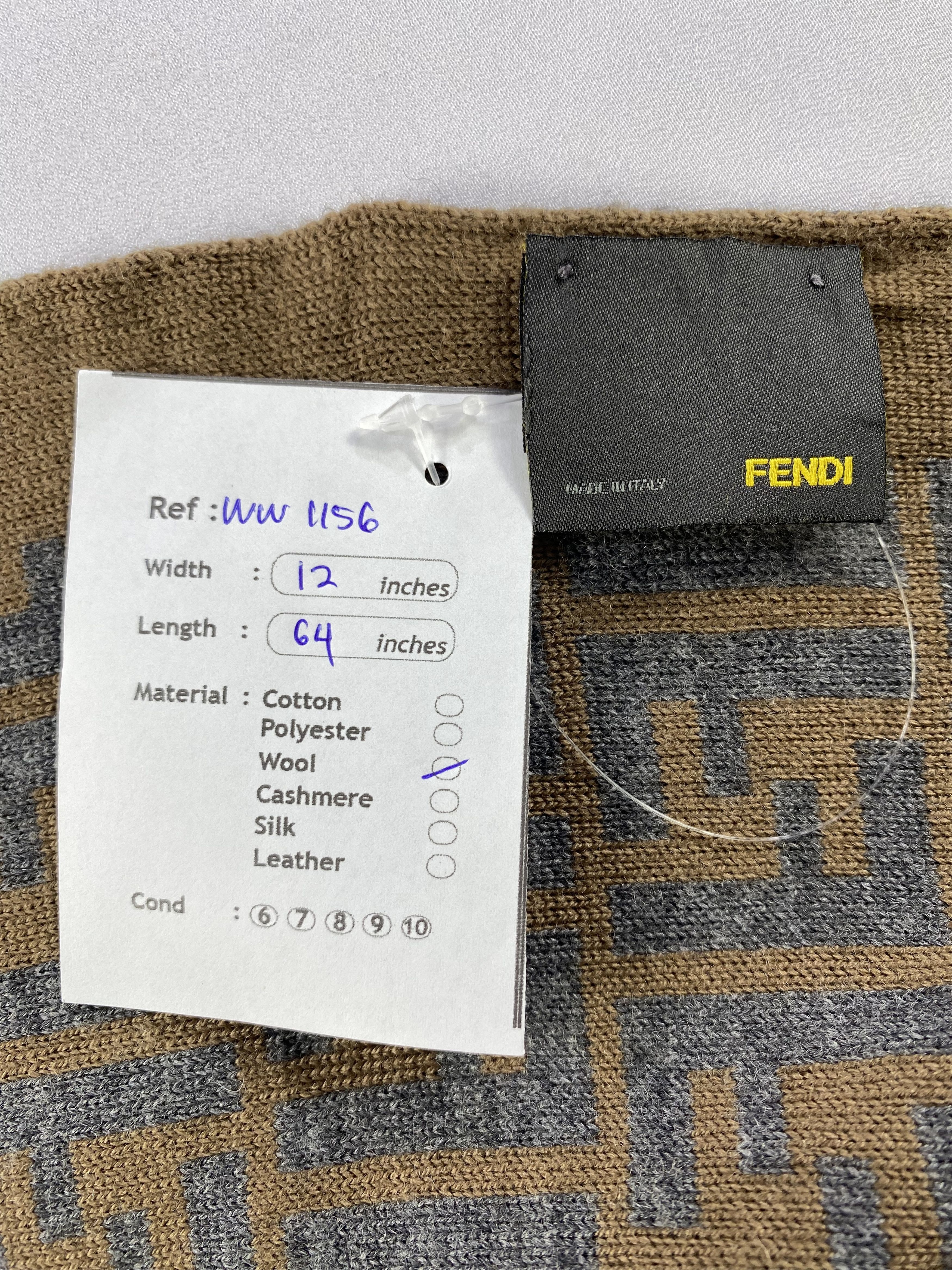 Fendi × Vintage Fendi Scarf / Muffler / Neckwear Size ONE SIZE - 6 Thumbnail