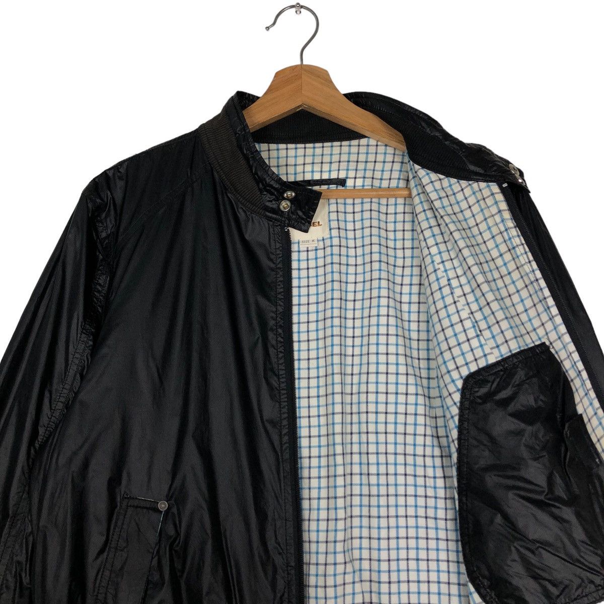 Diesel 🔥Vintage Bomber Jacket Diesel Tartan Desing Lining Biker Size US M / EU 48-50 / 2 - 10 Thumbnail