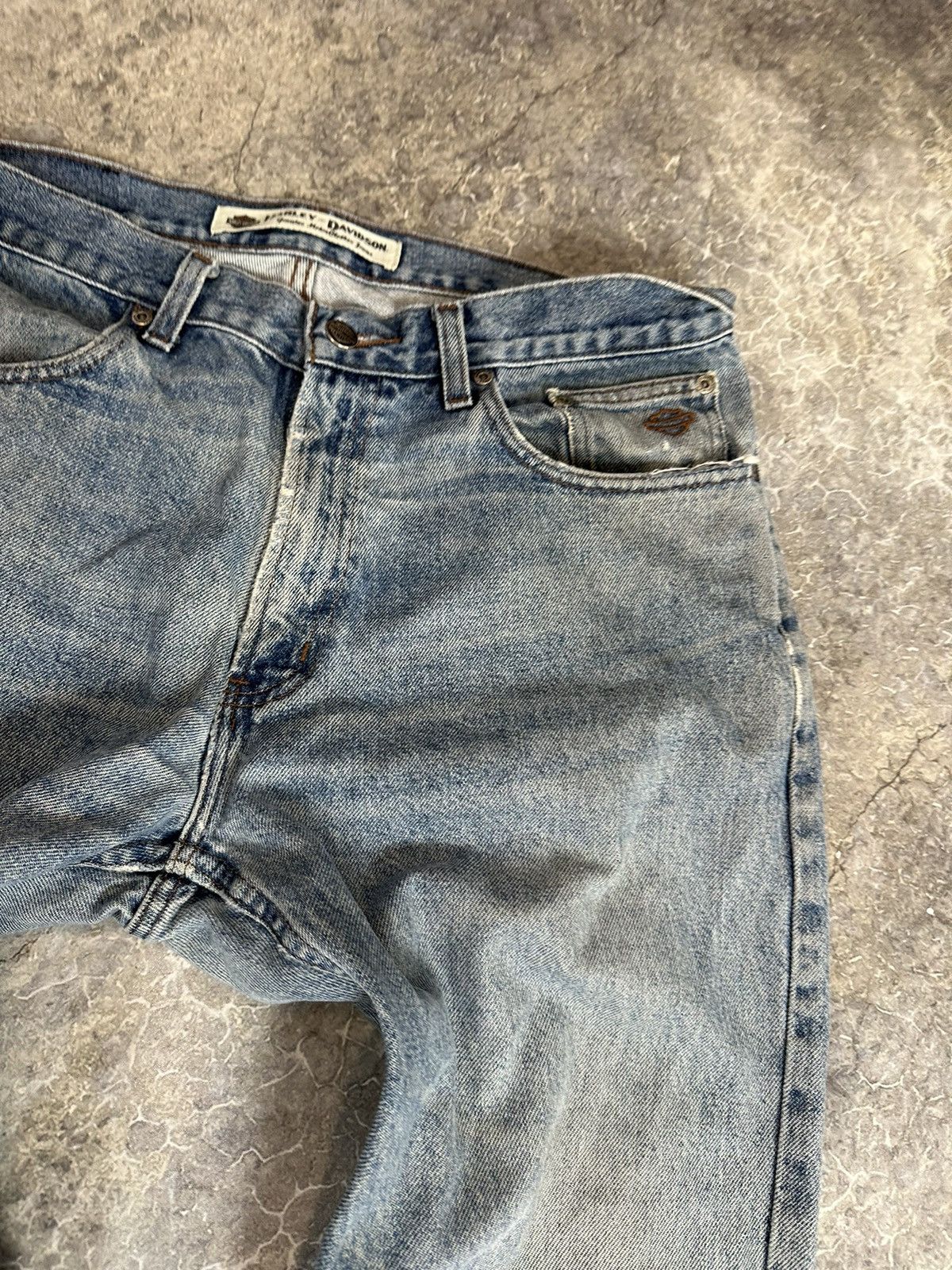 Harley Davidson × Vintage Vintage Harley Davidson Denim Size US 34 / EU 50 - 3 Thumbnail