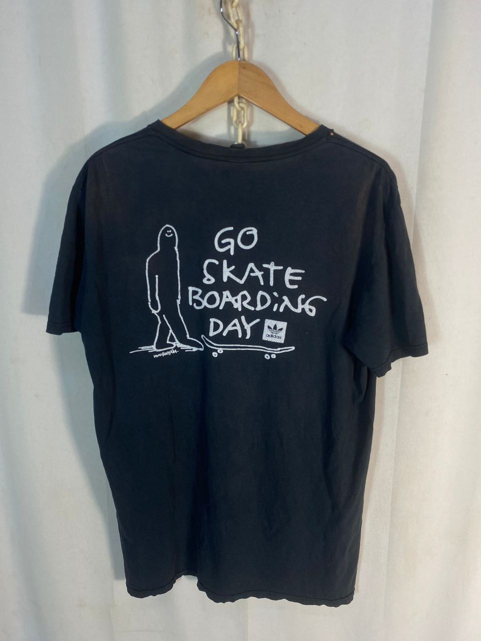 Anvil “Go skate boarding day” distressed tshirt by anvil Size US M / EU 48-50 / 2 - 11 Thumbnail