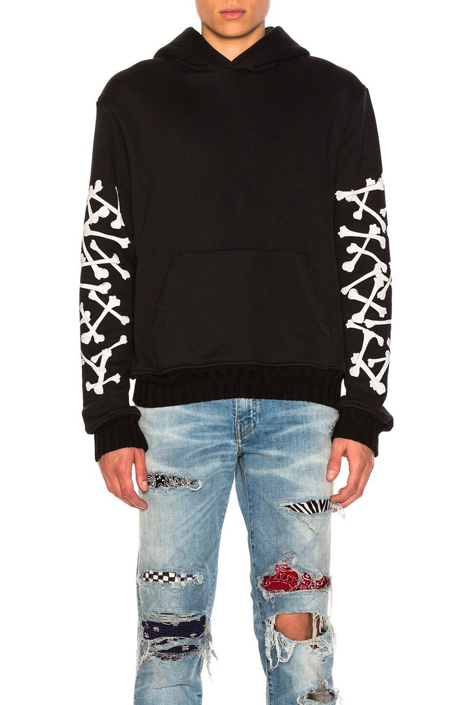 Amiri Very Rare Amiri Bones Star Hoodie Size US XXL / EU 58 / 5 - 2 Thumbnail