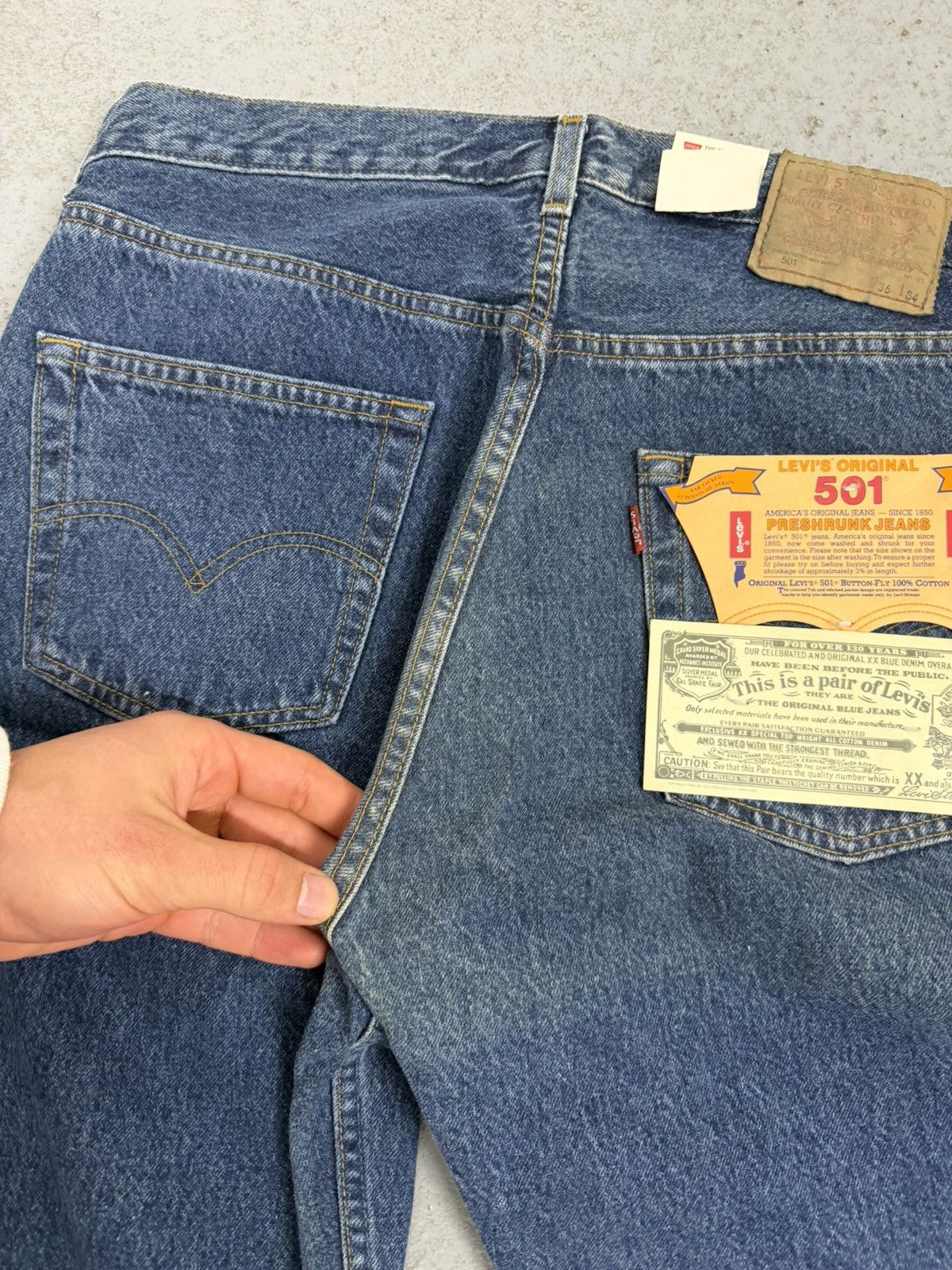 Levi's Vintage Clothing Vintage Levi’s Dead Stock 501 Jeans Size US 36 / EU 52 - 6 Thumbnail
