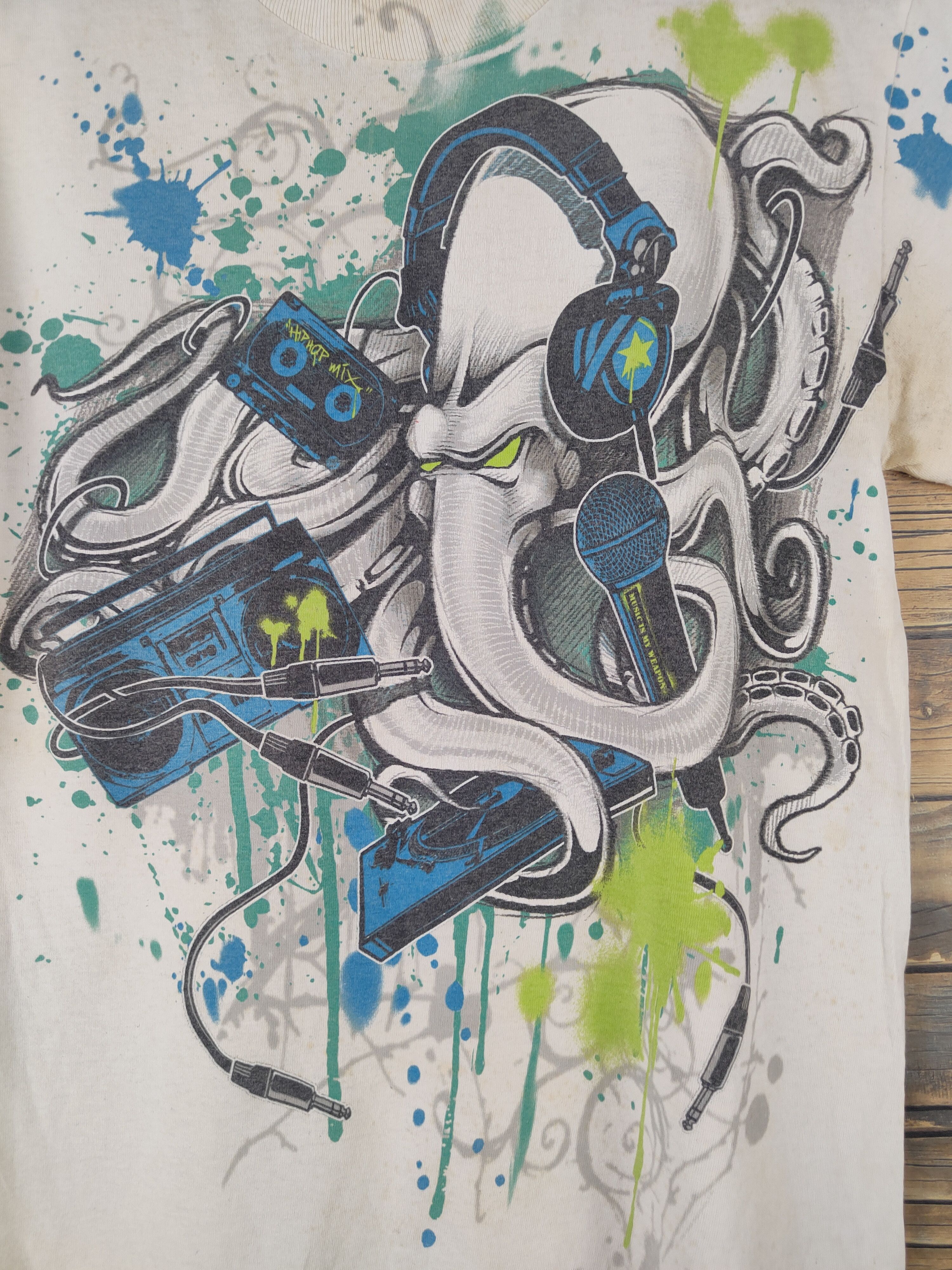 Japanese Brand DL Anchor Blue White Short Sleeve T-shirt #1813 Size US S / EU 44-46 / 1 - 3 Thumbnail