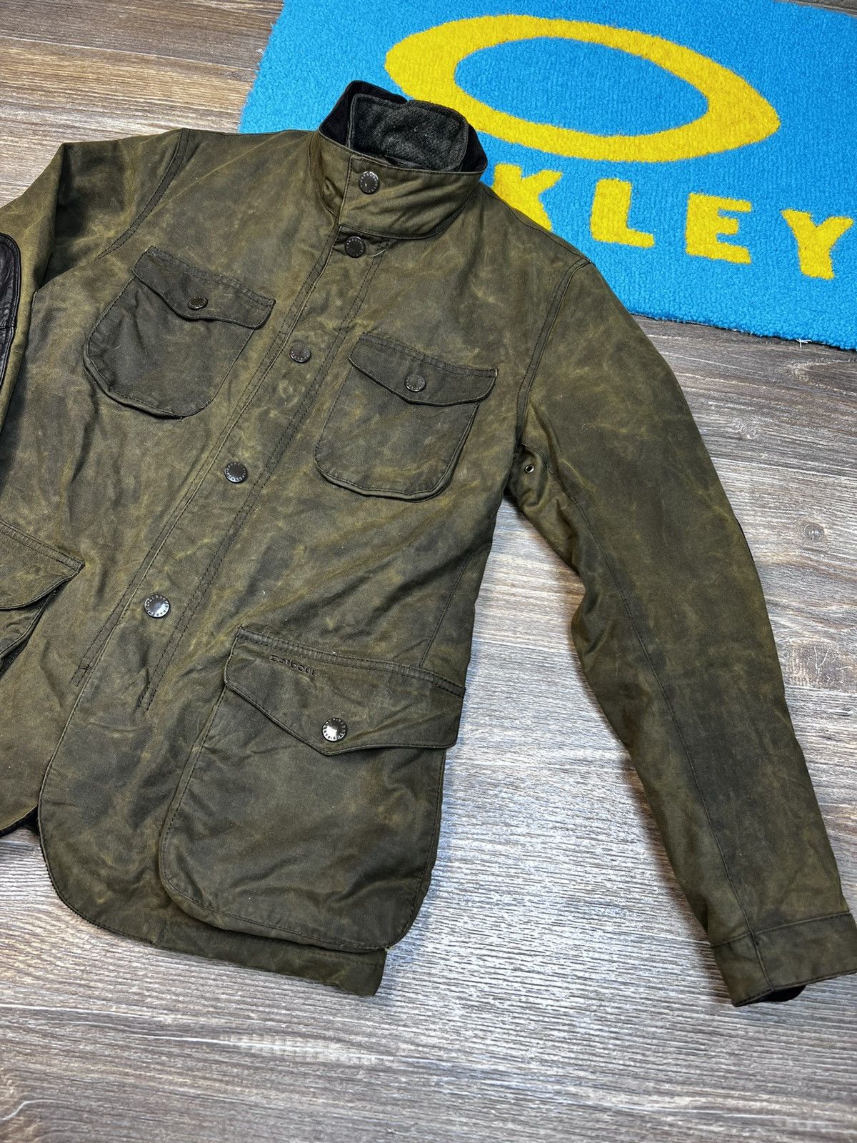 Barbour Barbour Ogston Green Waxed Jacket with Elbow Size US S / EU 44-46 / 1 - 5 Thumbnail