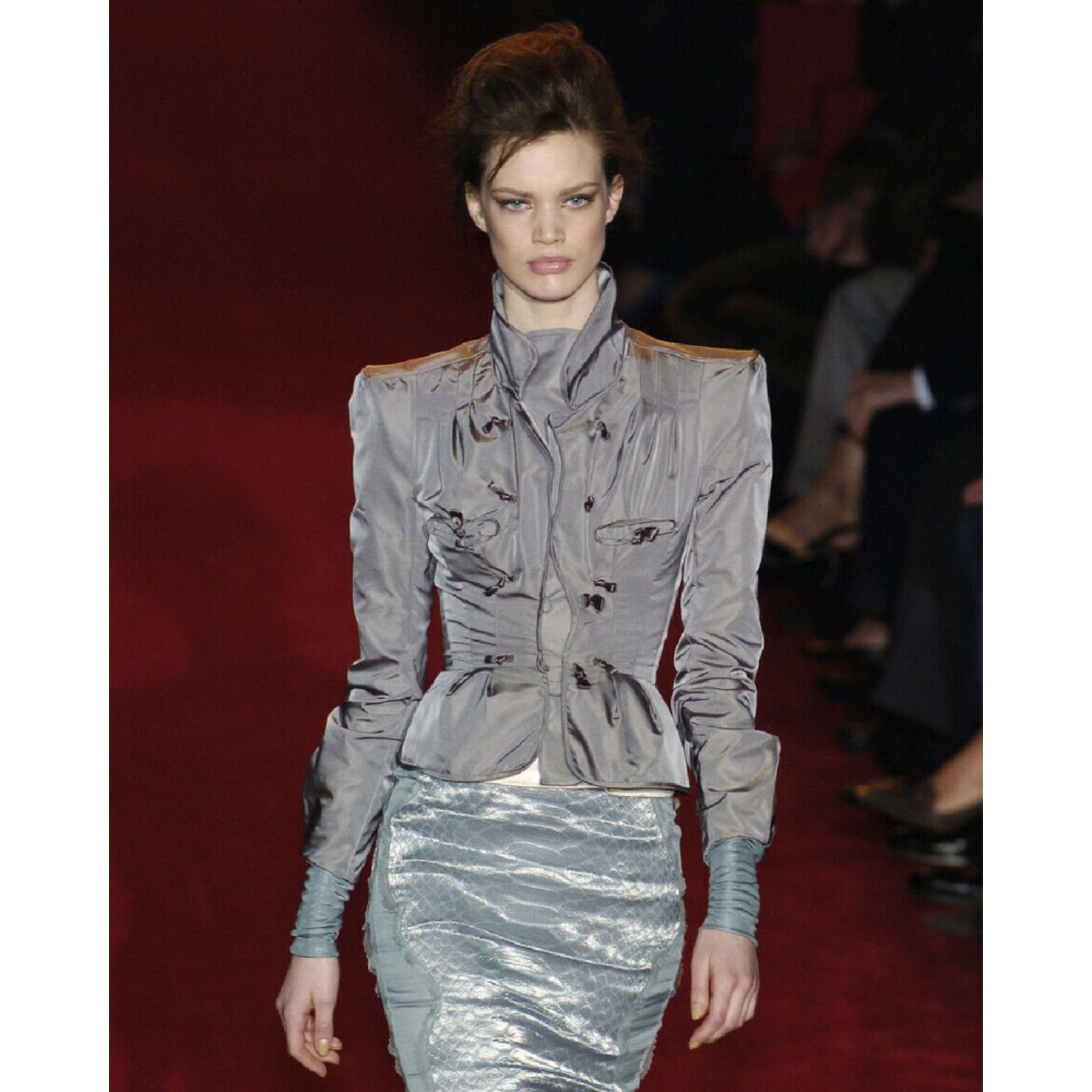 Saint Laurent Paris 2004 Yves Saint Laurent by Tom Ford runway pagoda jacket Size S / US 4 / IT 40 - 2 Thumbnail