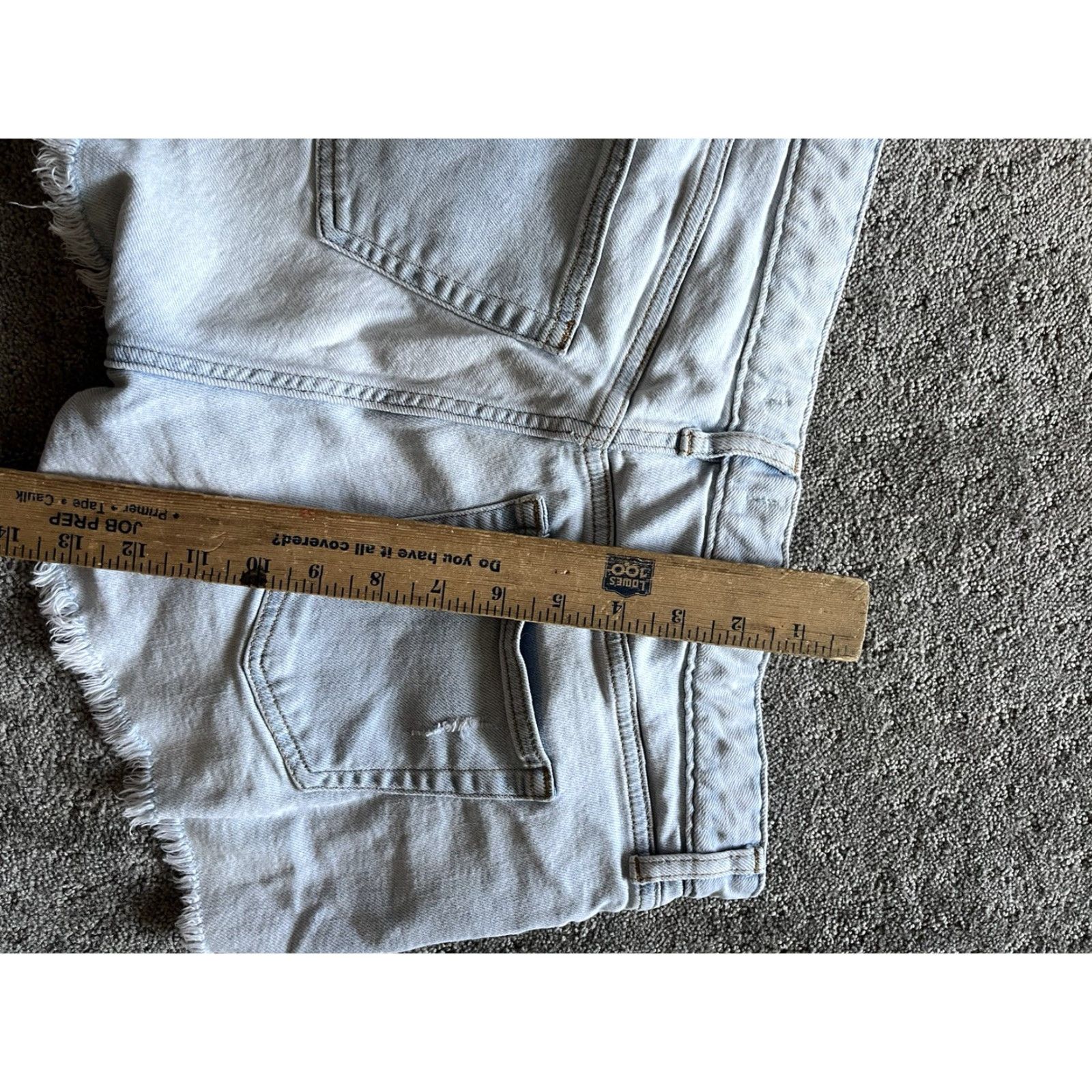 H&M VINTAGE H&M High Waisted Blue Denim Shorts Women Regular Size 8 In Great Condition Blue 8in Inseam Size 30" / US 8 / IT 44 - 5 Thumbnail