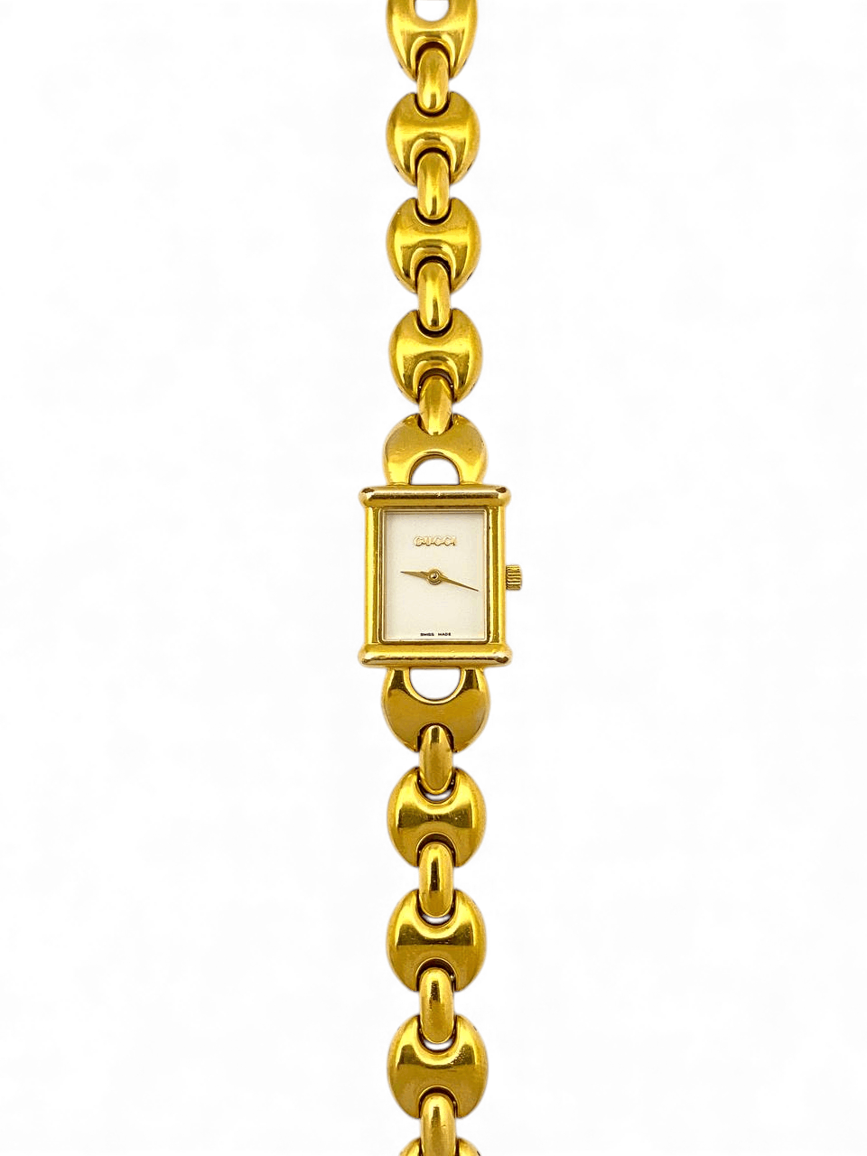 Gucci Gucci GG Horsebit Chain Gold Plated Tank Watch Vintage Size ONE SIZE - 2 Thumbnail