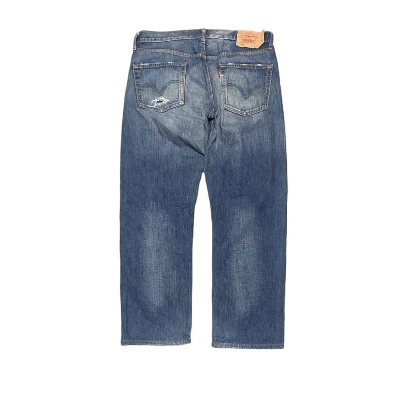 Levi's Vintage Levis 501 Straight Faded Blue Jeans Distressed Size US 36 / EU 52 - 7 Thumbnail