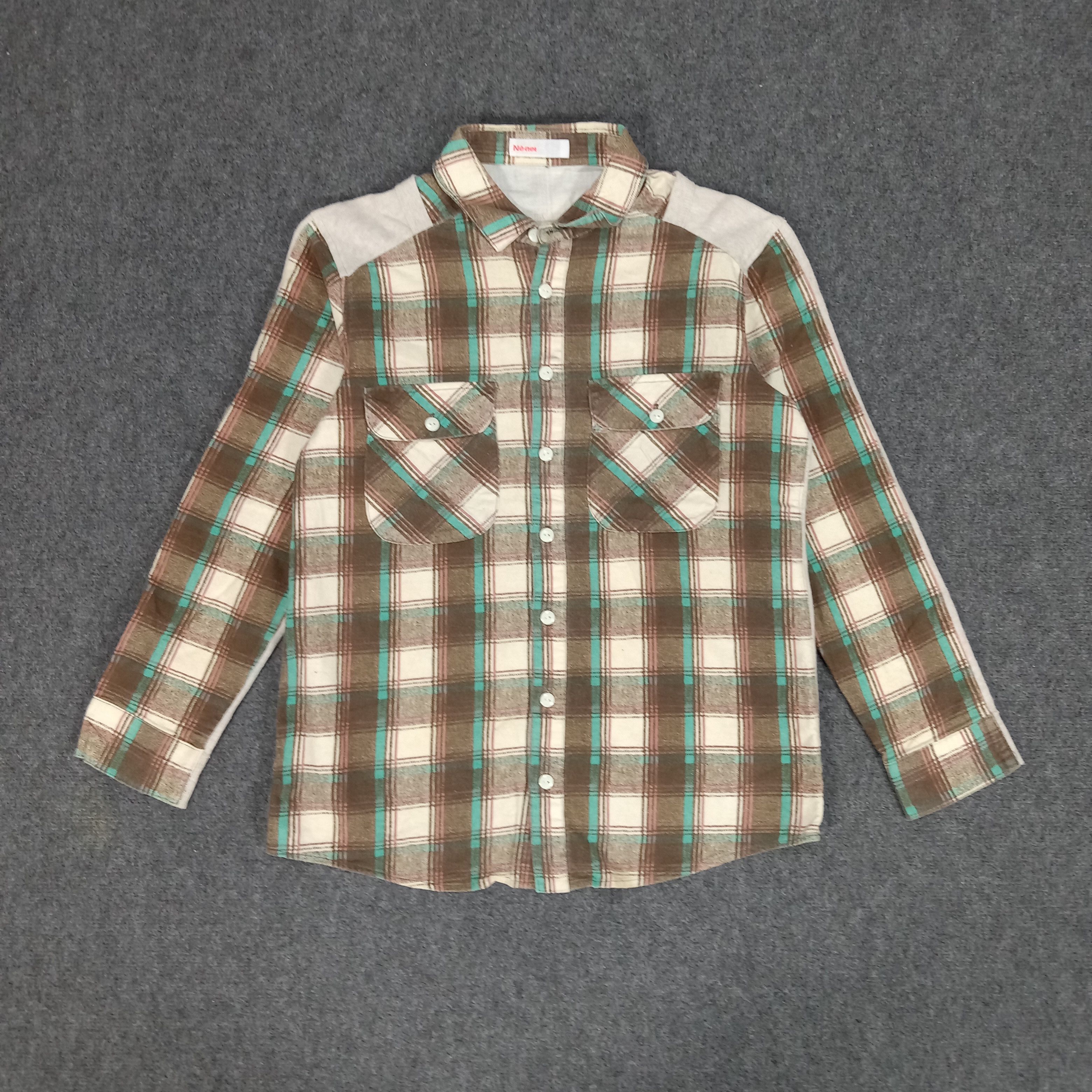 Issey Miyake × Ne-Net × Vintage Assemblage Nenet by Issey Miyake Japan Flannel Shirt Size US M / EU 48-50 / 2 - 1 Thumbnail