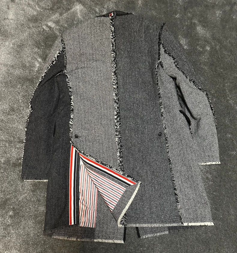 Thom Browne Thom Browne Patchwork woolen coat overcoat Size US XS / EU 42 / 0 - 8 Thumbnail