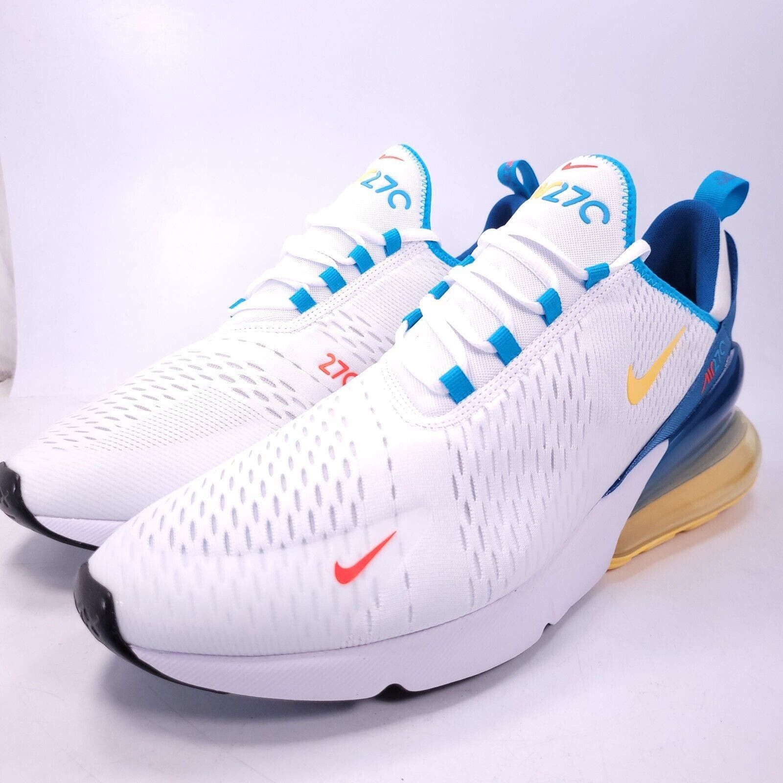 Nike Air Max 270 Athletic Shoe Mens Size 13 FJ4000-100 White