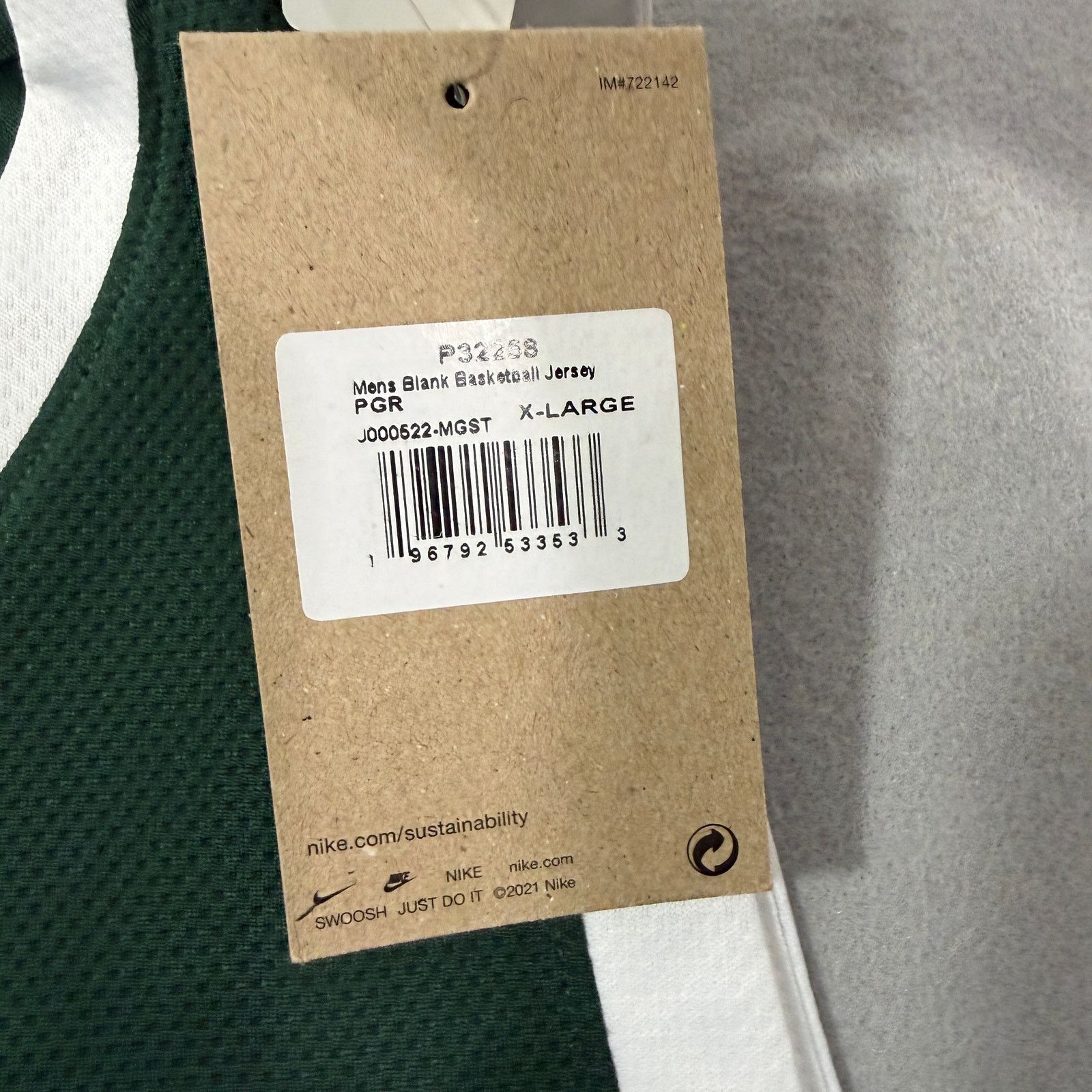 Nike Nike Michigan State Spartans Mady Sissoko Basketball Jersey Size US XL / EU 56 / 4 - 6 Thumbnail