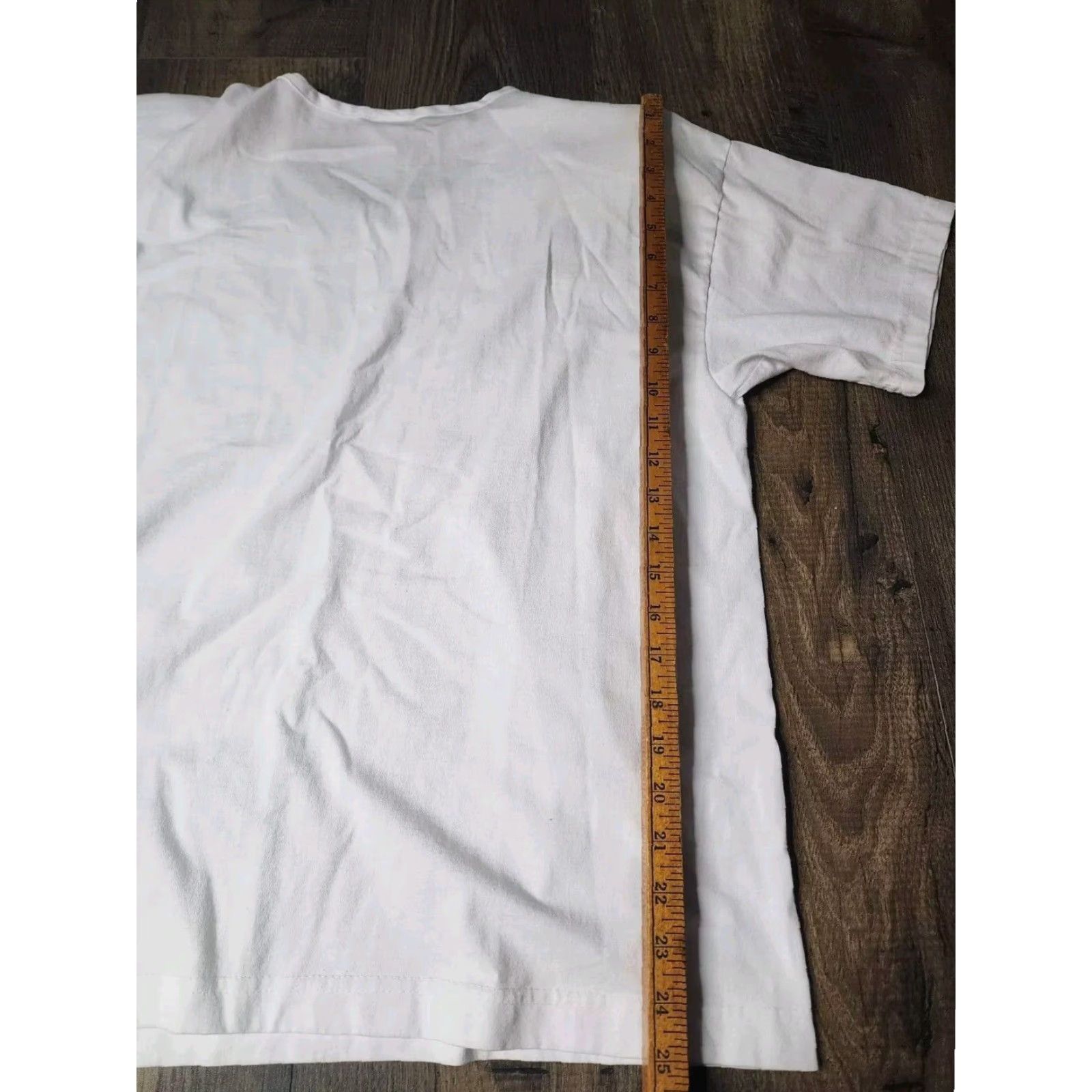 Denime VINTAGE Cactus USA Western T-Shirt Denim Leaves Embellished 1980s White Cotton Blend L Women’s Size L / US 10 / IT 46 - 2 Thumbnail