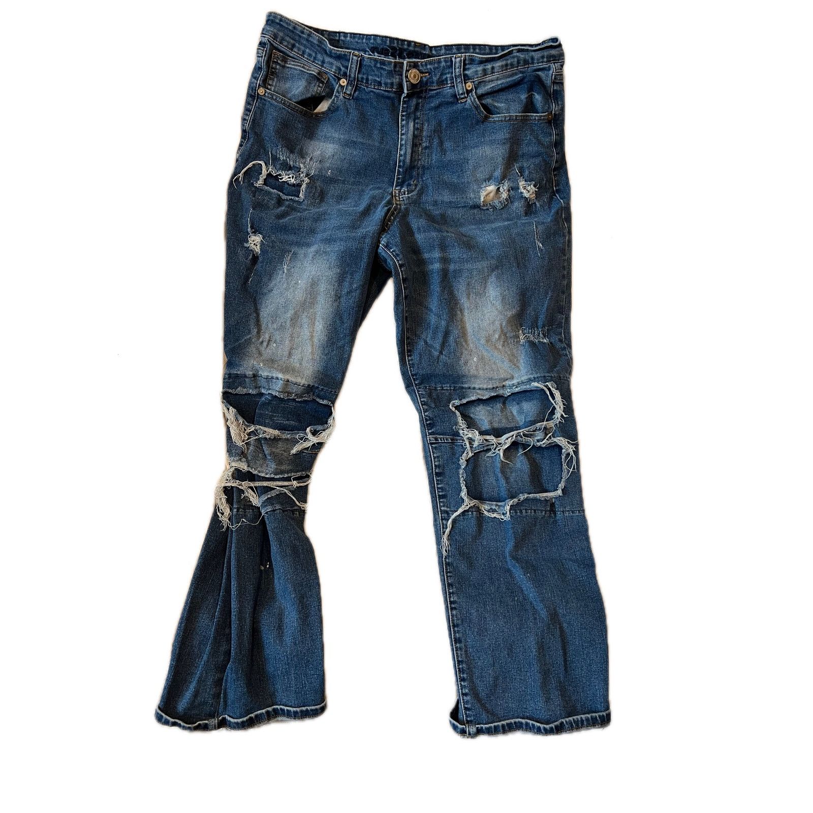 rue21 Rue 21 Premium Relaxed Distressed jeans Mens 36x32 Size US 36 / EU 52 - 1 Thumbnail