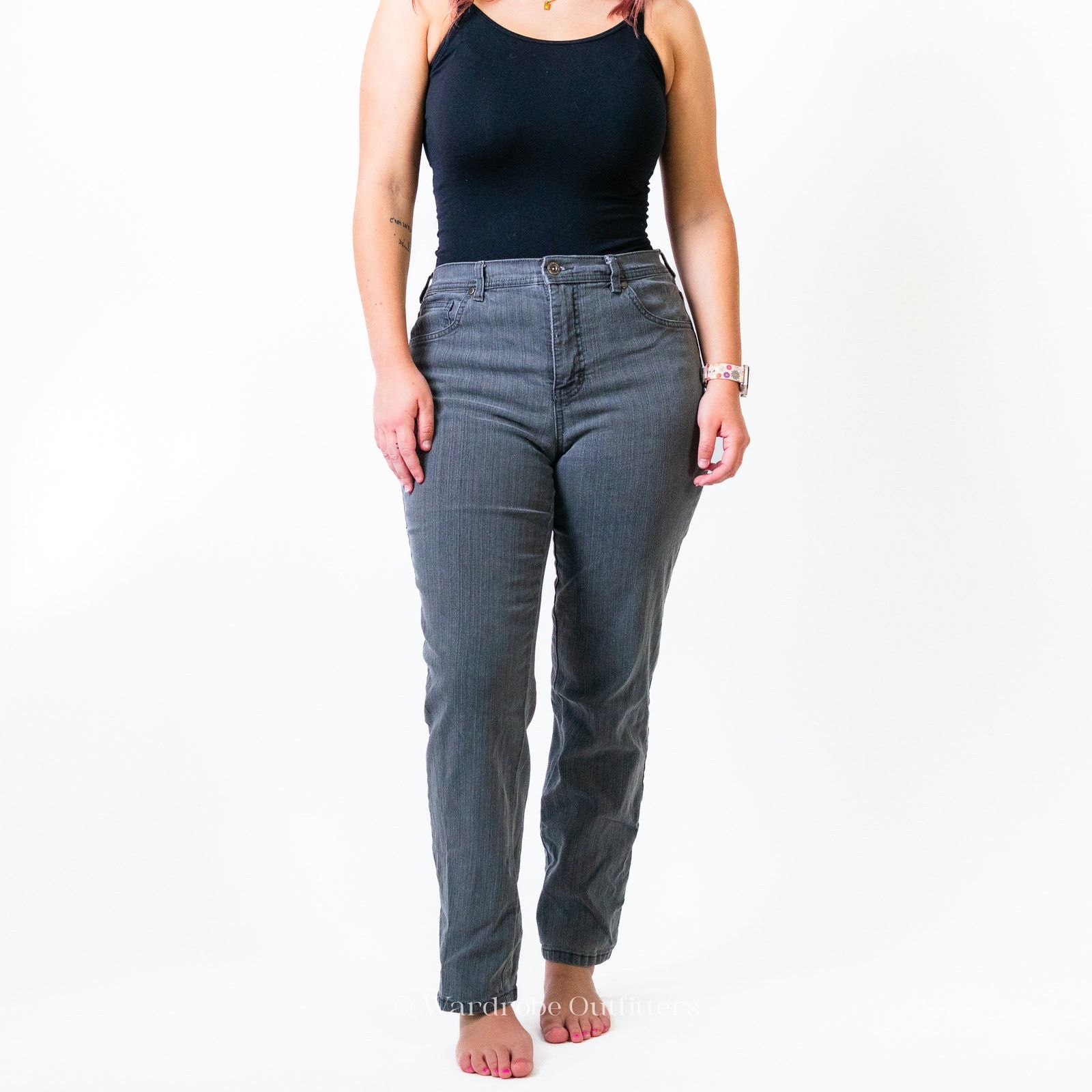 Designer Charter Club Classic Straight Petite Jeans Size 32" / US 10 / IT 46 - 1 Thumbnail