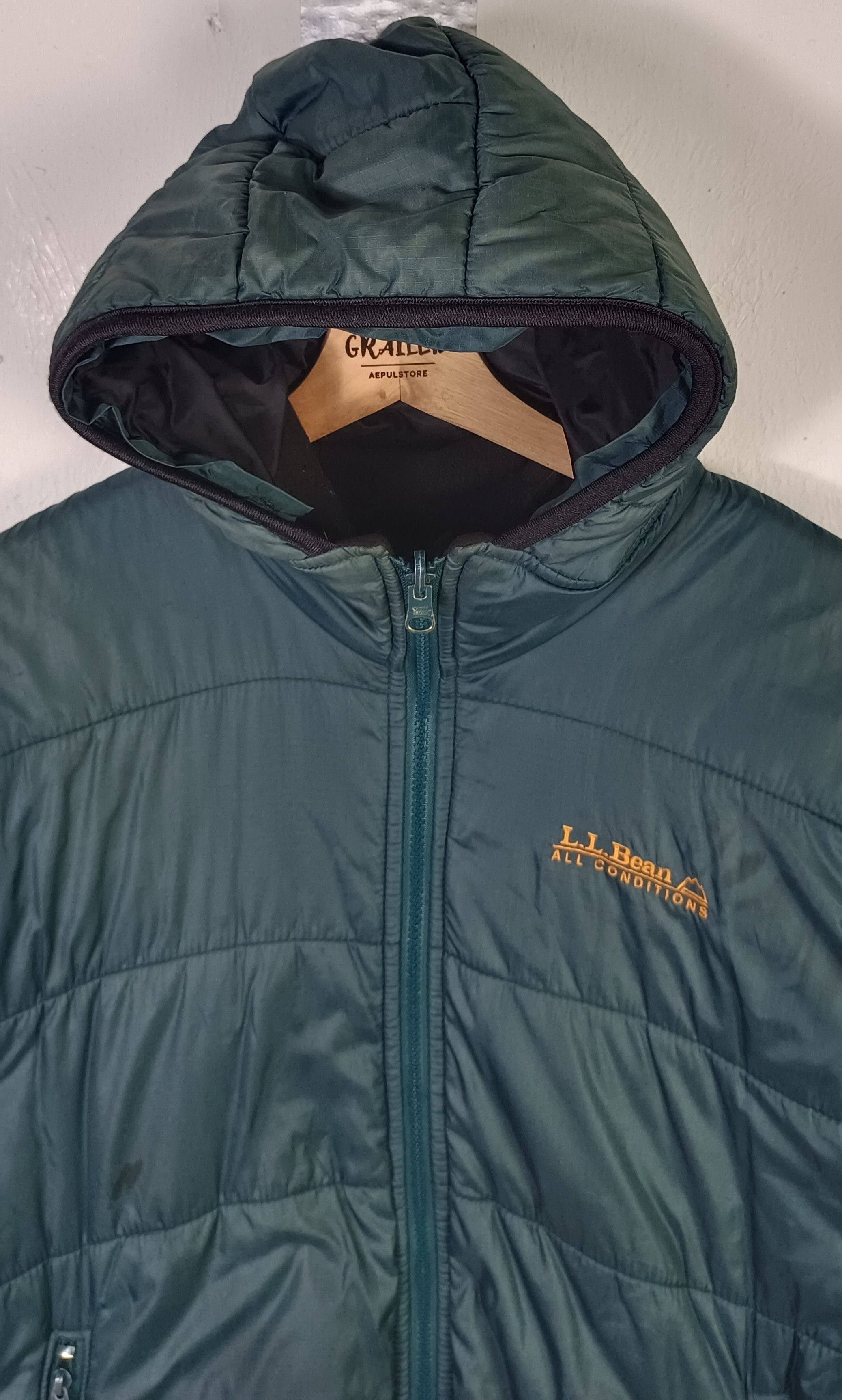 L.L. Bean Vintage 80s🔥 LL Bean Primaloft Parka Puffer Hoodie Jacket Size US L / EU 52-54 / 3 - 9 Thumbnail