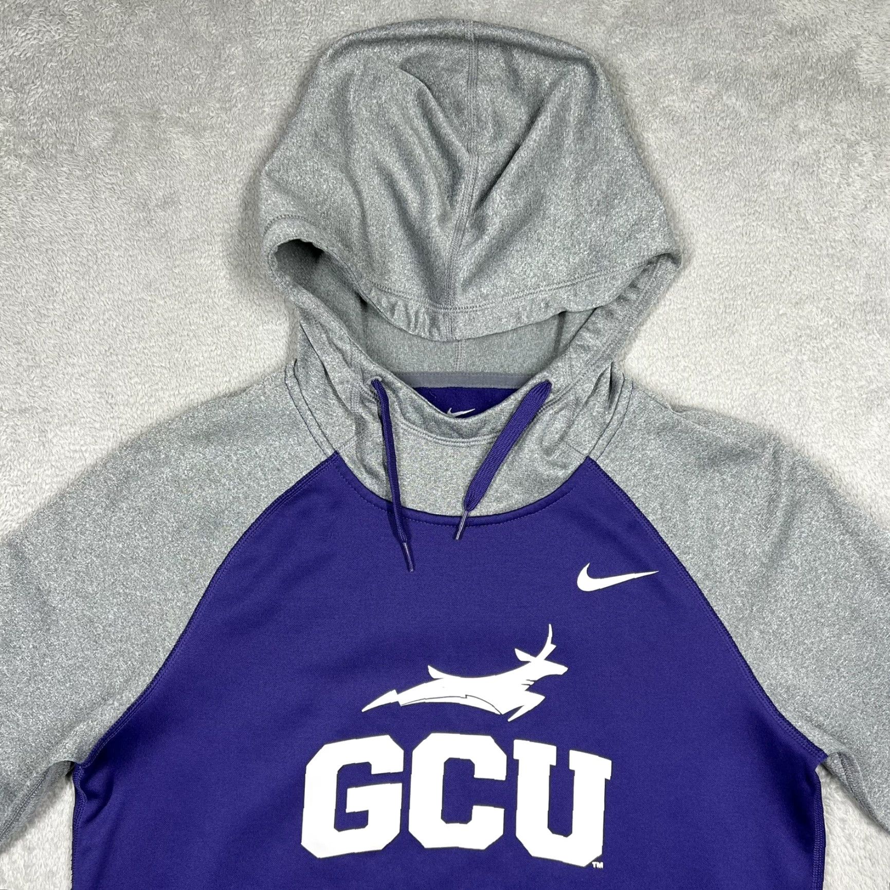 Nike Nike Dri-Fit Women's Hoodie Long Sleeve Pullover 2-Tone GCU Antelopes Purple EUC Small Size S / US 4 / IT 40 - 5 Thumbnail