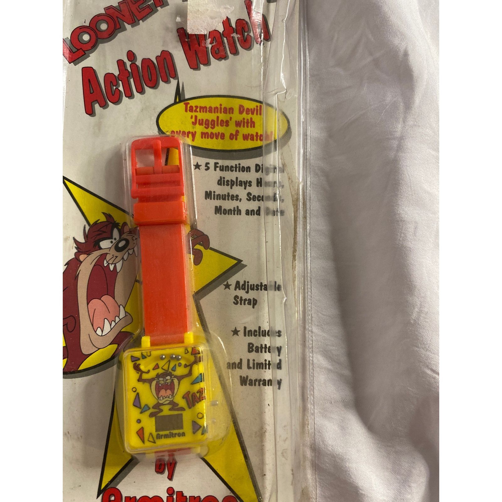 Other Vintage 90s Looney Tunes Taz Armitron Action Watch Yellow Size ONE SIZE - 3 Thumbnail