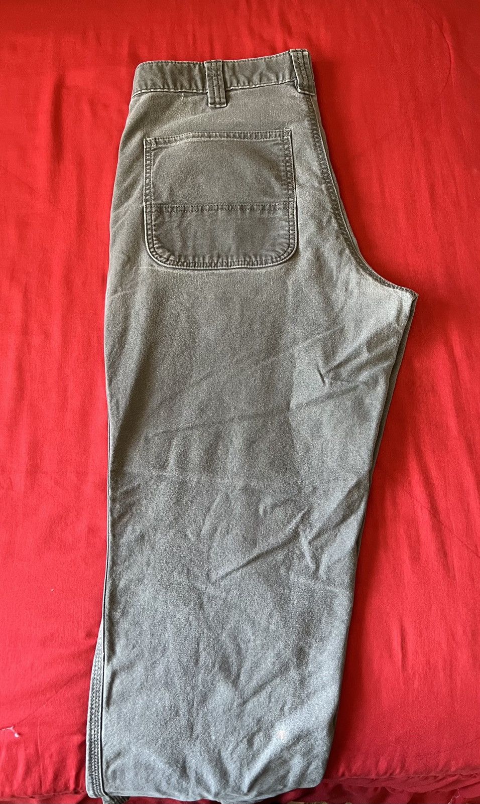 Carhartt Carharrt Gray Canvas Workpants Size US 34 / EU 50 - 2 Thumbnail