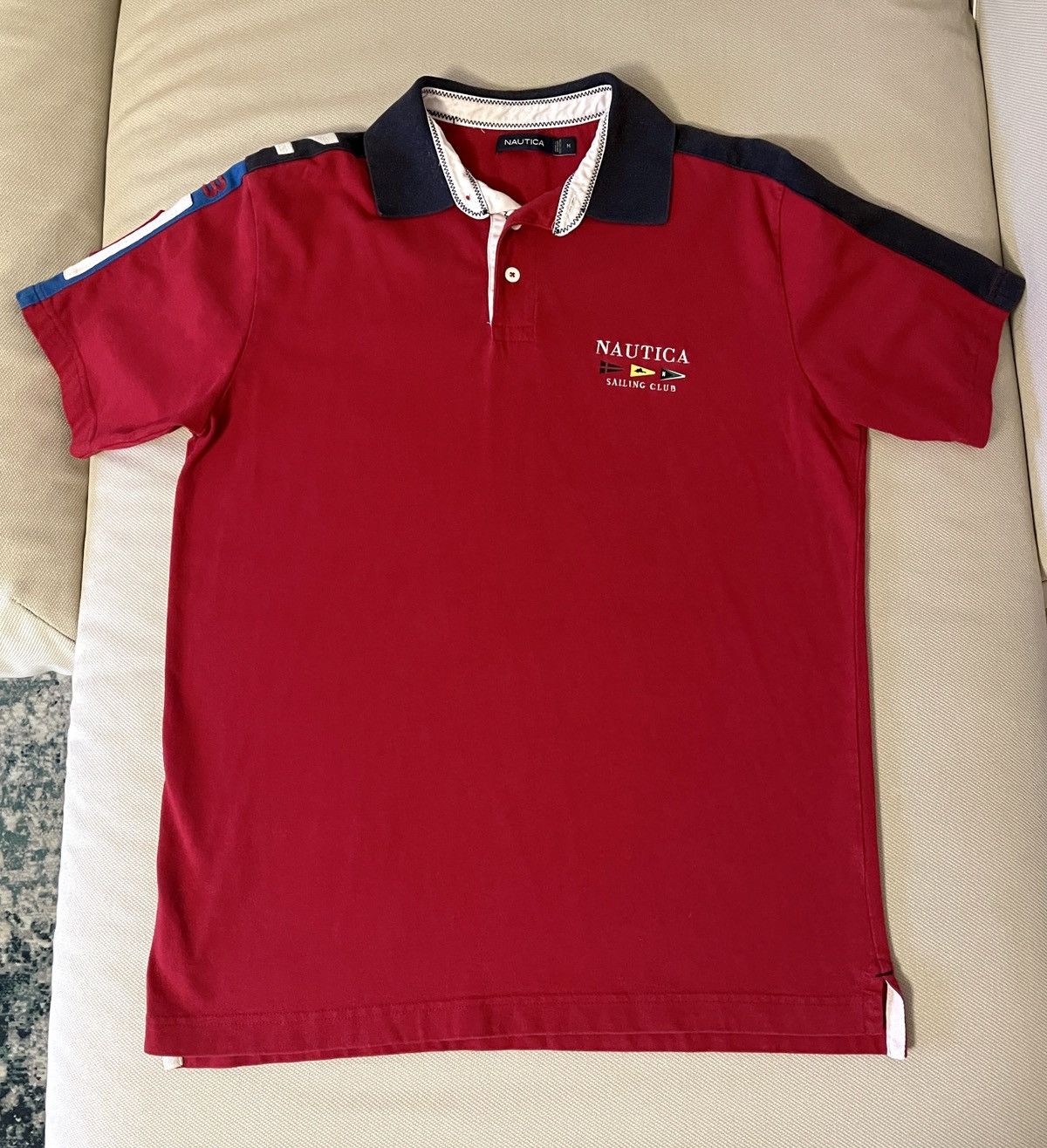 Nautica Vintage Rare Nautica Sailing Club Polo Shirt Size US M / EU 48-50 / 2 - 5 Thumbnail