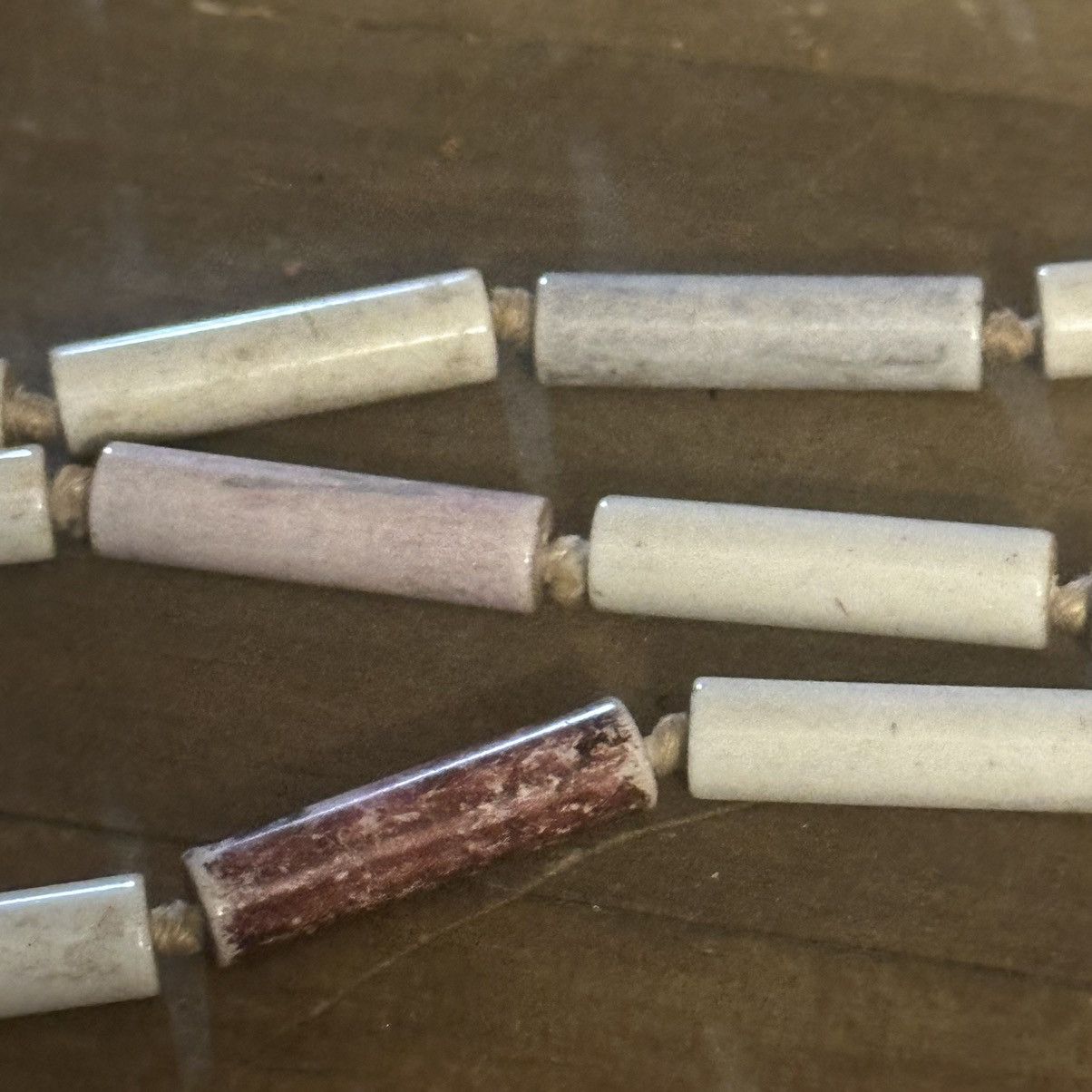 Vintage Vintage porcelain tubular bead necklace Size ONE SIZE - 4 Thumbnail