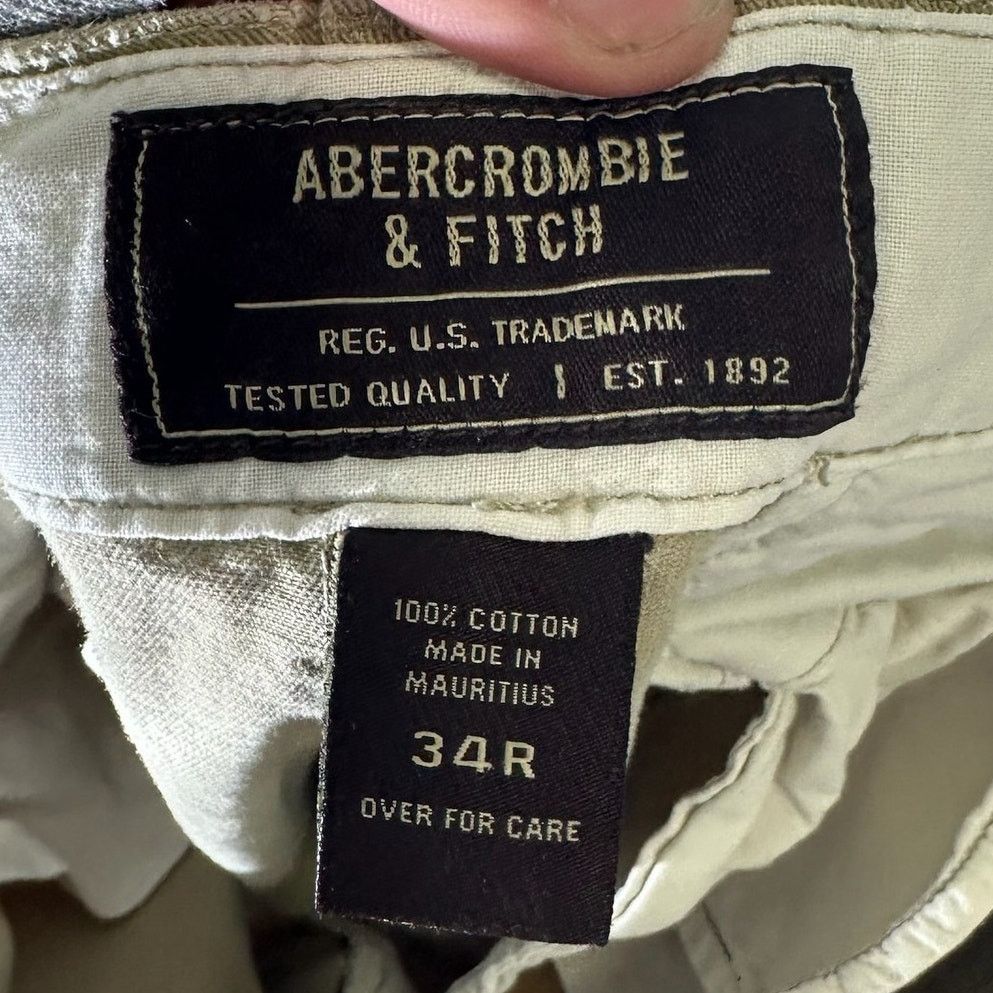 Abercrombie & Fitch Abercrombie & Fitch Straight Leg Chino Pants 34R Size US 34 / EU 50 - 7 Thumbnail