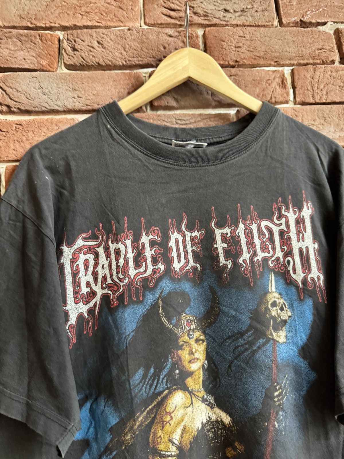 Band Tees Rare Vintage 90s Cradle Of Filth Boris Valejo Metal Band Tee Size US XL / EU 56 / 4 - 3 Thumbnail