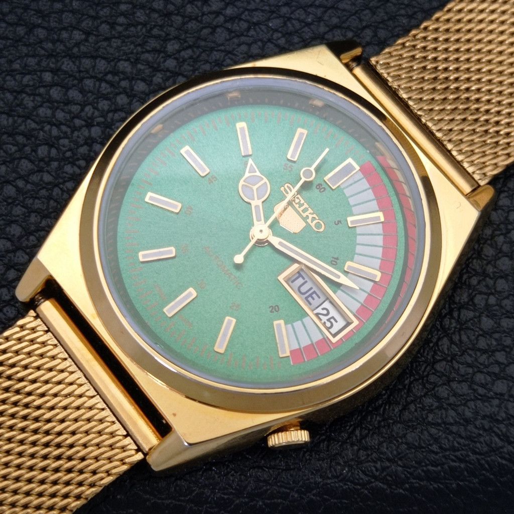 Seiko REFURBISHED VINTAGE SEIKO 5 AUTO JAPAN MENS WATCH a440683 Size 38 - 6 Thumbnail