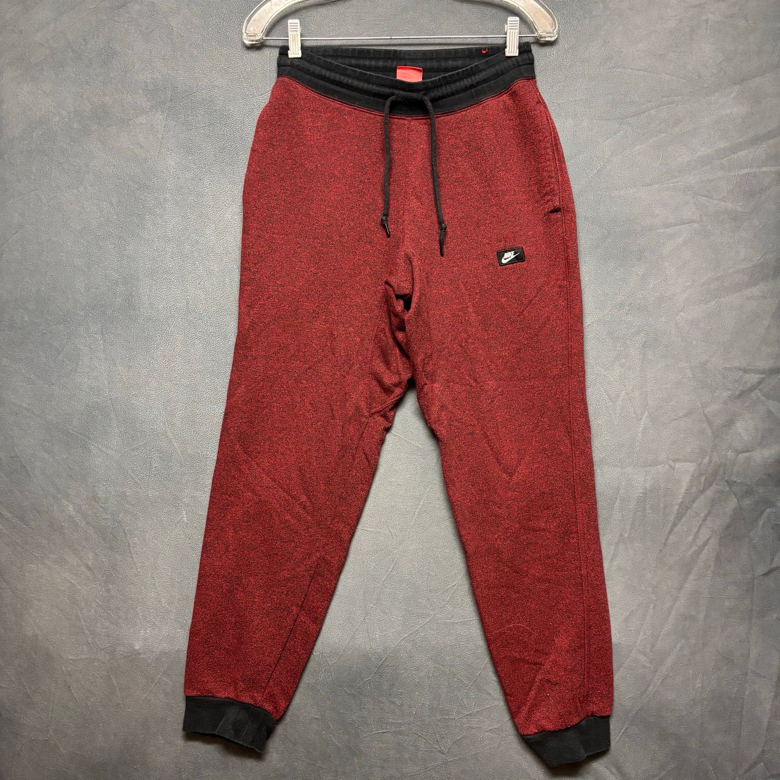 Nike Nike Joggers Maroon Red Cuff Slim Fit Sweatpants Men's Sm Size US 27 - 1 Thumbnail