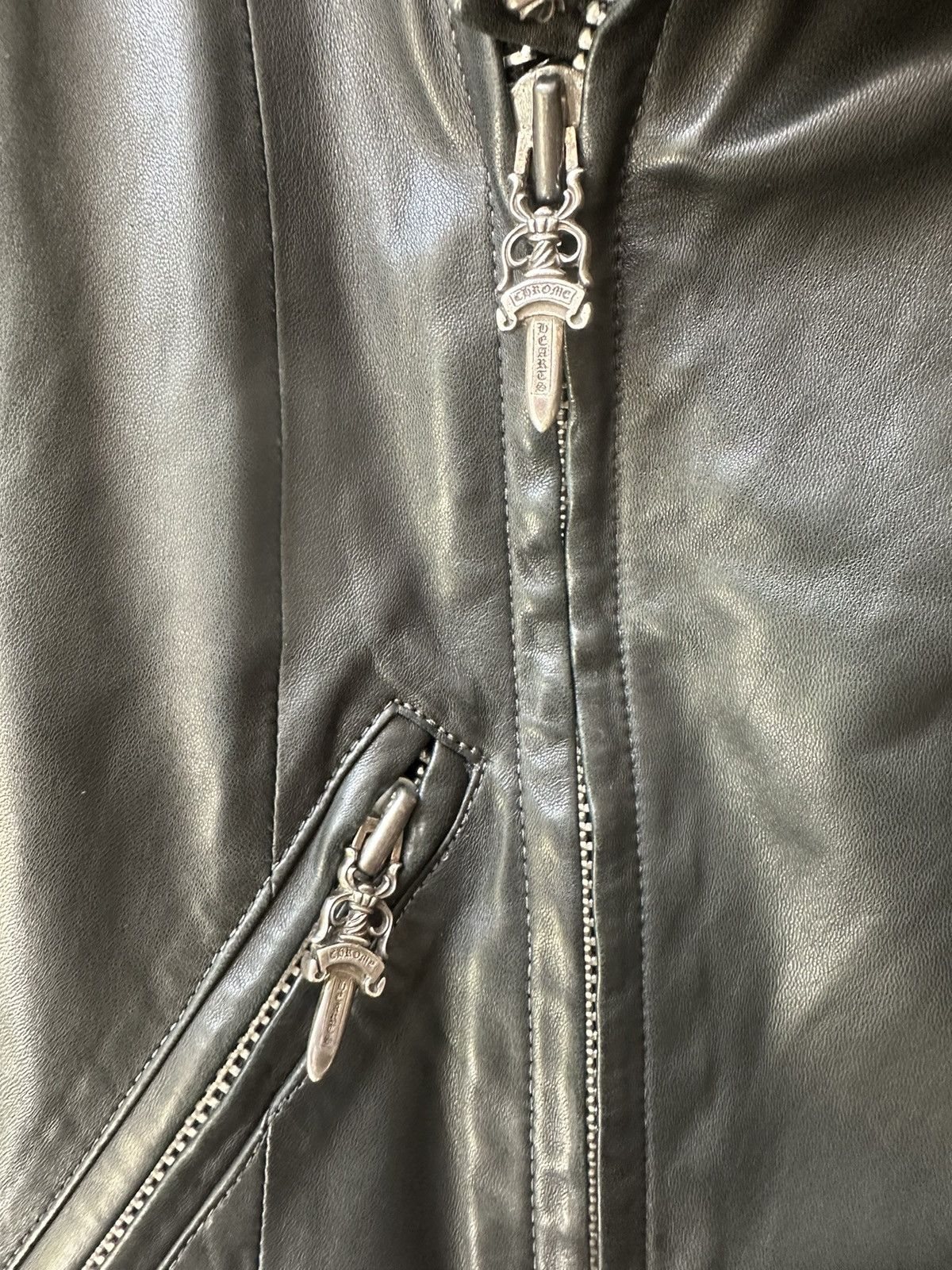 Chrome Hearts Chrome Hearts CROSS PATCH SILVER STUD leather vest jacket Size US M / EU 48-50 / 2 - 7 Thumbnail