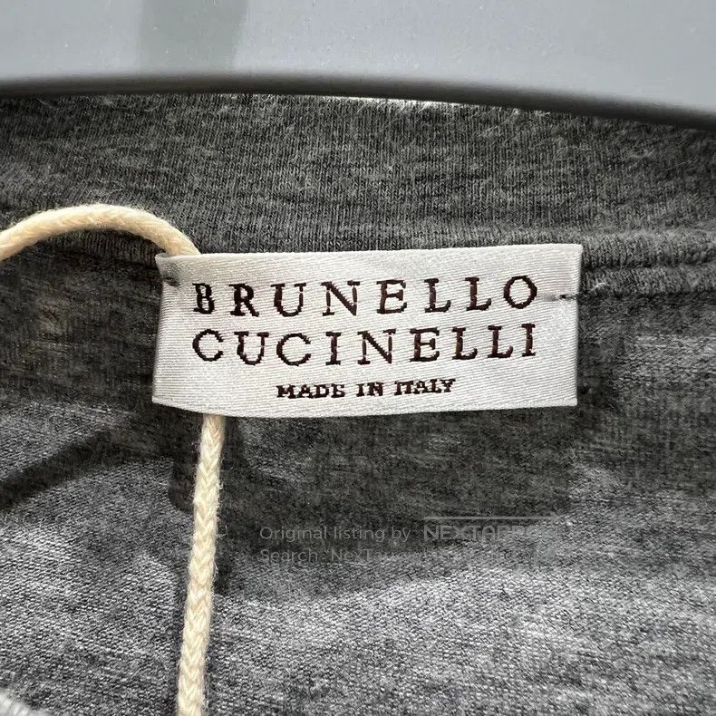 Brunello Cucinelli Brunello Cucinelli dec322 beaded decoration round-neck sho Size XS / US 0-2 / IT 36-38 - 3 Thumbnail