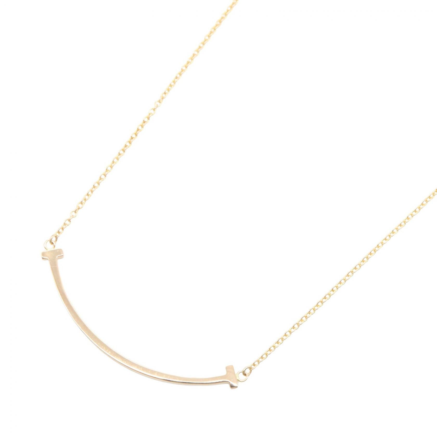 Tiffany & Co. Tiffany & Co. Tiffany & Co. T Smile Small Au750 Necklace Precious Metal Necklace DUTY FREE for USA Size ONE SIZE - 1 Thumbnail