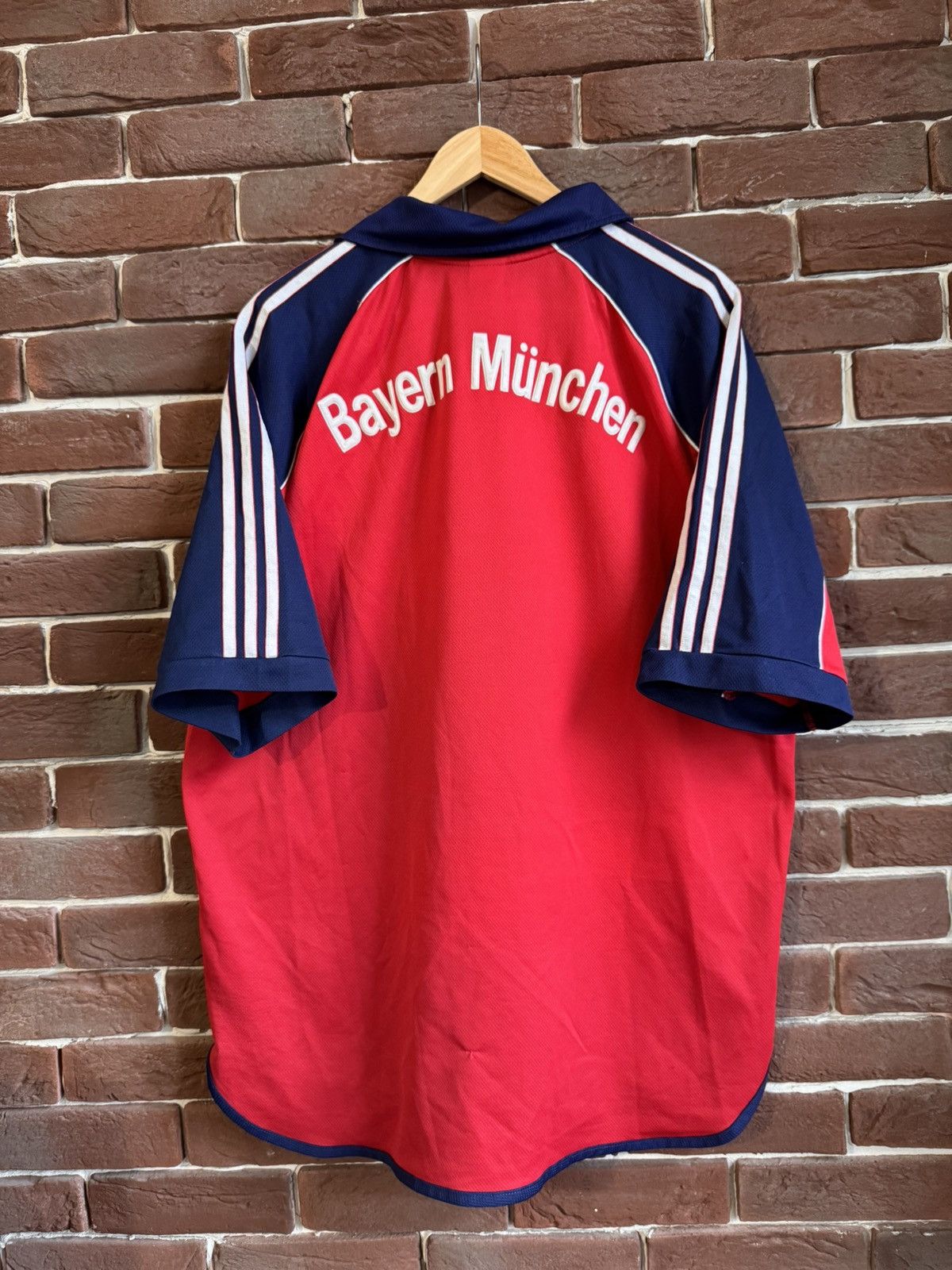 Adidas Rare Vintage 90s Adidas Bayern Munich Jersey Football XL red Size US XL / EU 56 / 4 - 2 Thumbnail