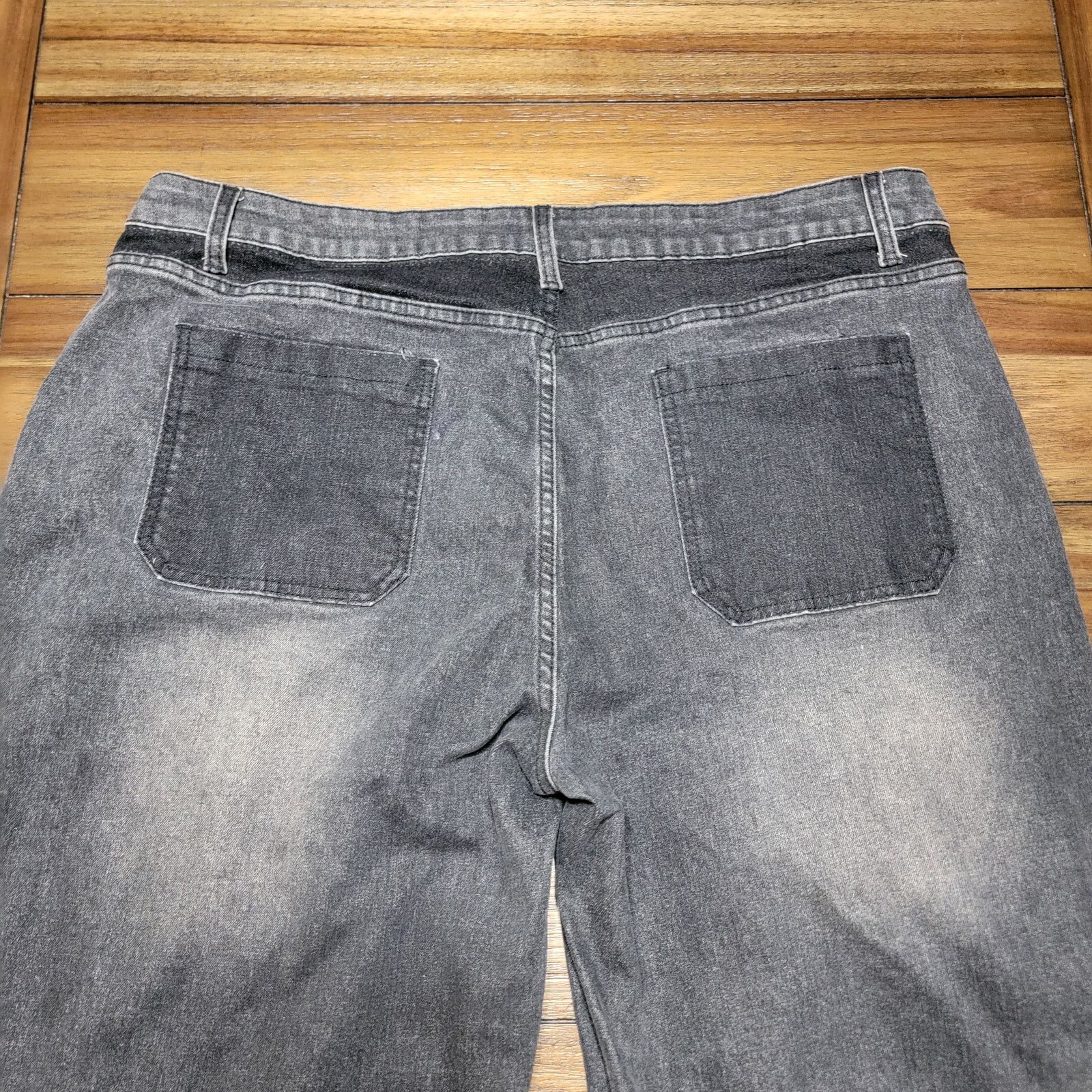 Hot Topic Hot Topic Black Wide Leg Jeans - Size 38W x 32L Size US 38 / EU 54 - 4 Thumbnail