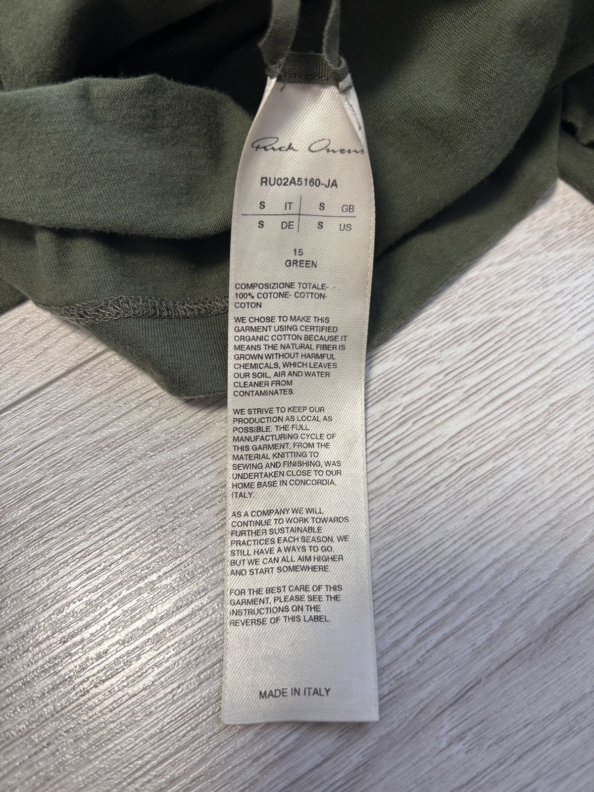 Rick Owens Rick Owens Jumbo Tank – RU02A5160-JA Size US S / EU 44-46 / 1 - 4 Thumbnail