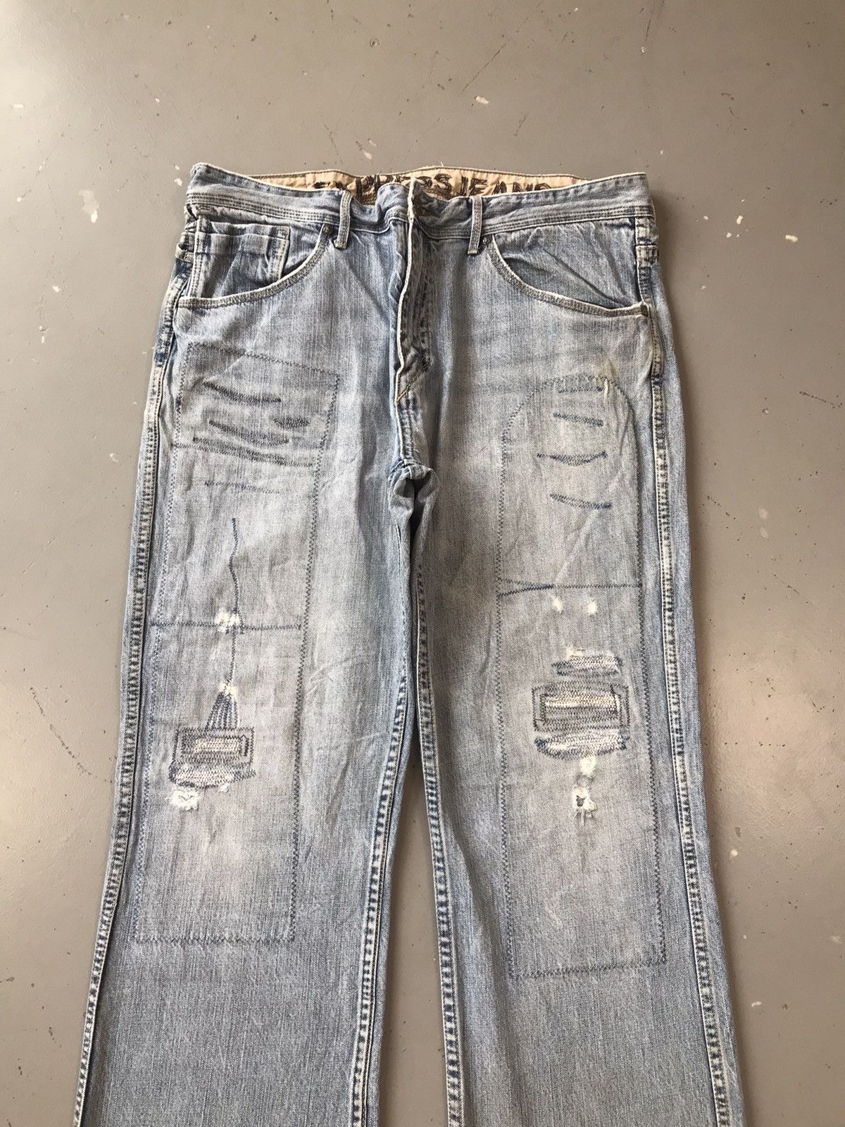 Express × Vintage Vintage express jeans distressed stitched denim Size US 38 / EU 54 - 5 Thumbnail