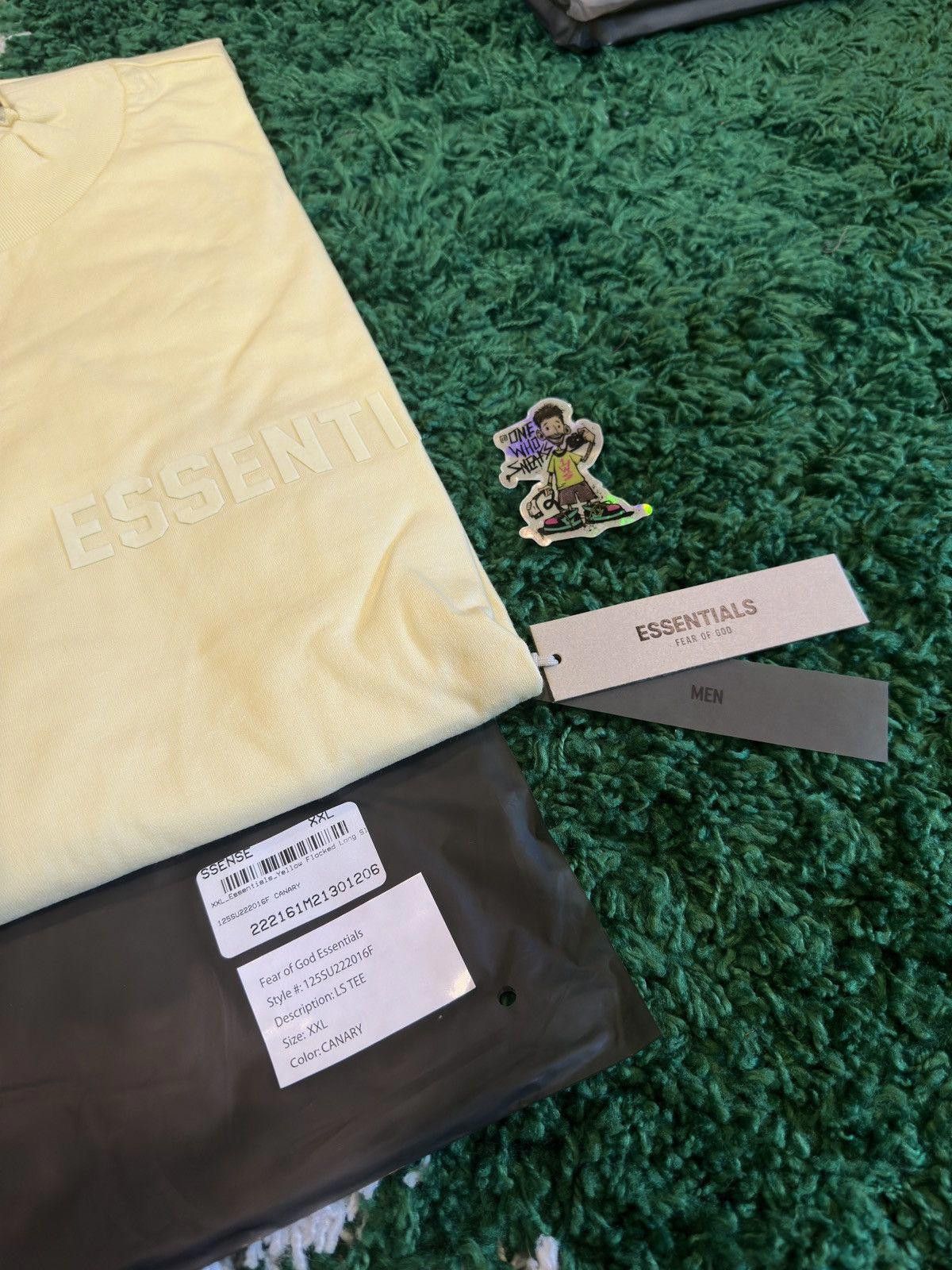Fear of God Fear of God Essentials L/S Tee Canary Size XXL Size US XXL / EU 58 / 5 - 7 Thumbnail